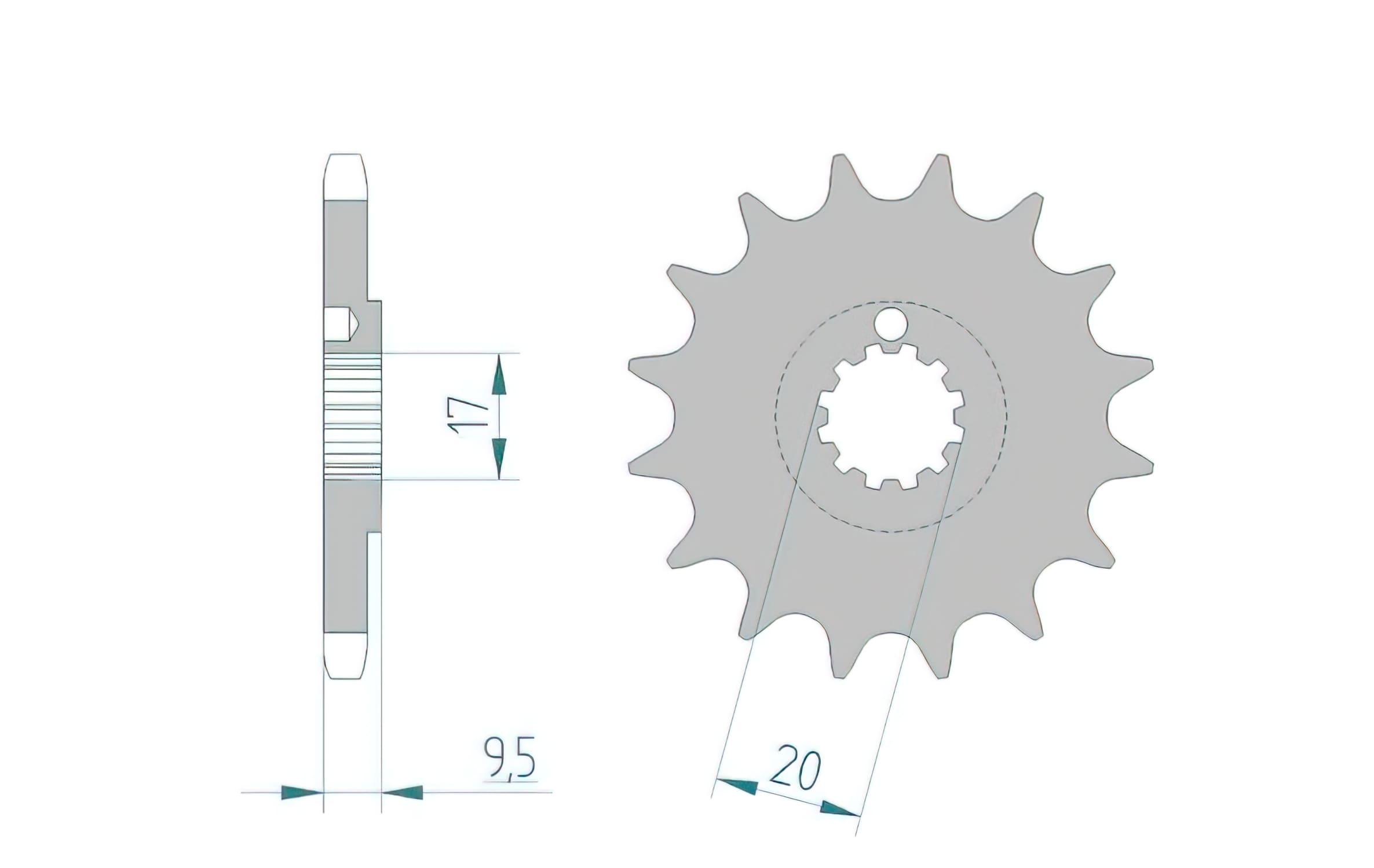 1077168001 Afam 428 self-cleaning pinion Z11 TC / SX 85