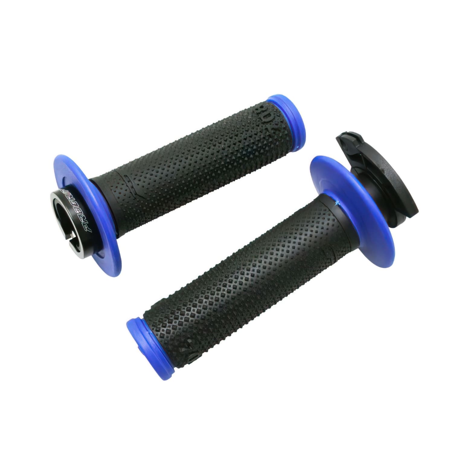 PG708-LO-151657 ProGrip 708 lock-on grips with 5 throttle controls blue/black