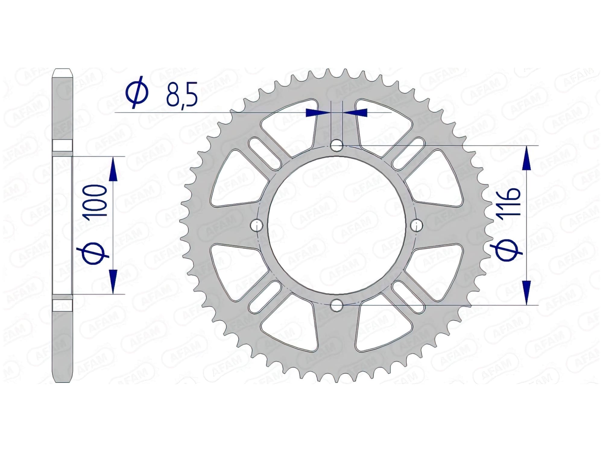 1074596002 Corona Afam 420 alluminio autopulente Z50 KX 80 / 85