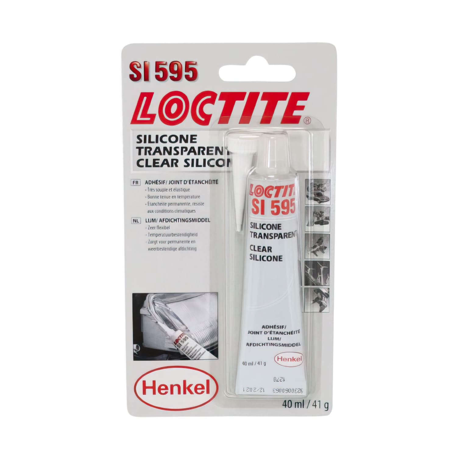 LOCT-150287 Massa Sigillante trasparente -55 °C a 50 °C Loctite Si 595 40ml