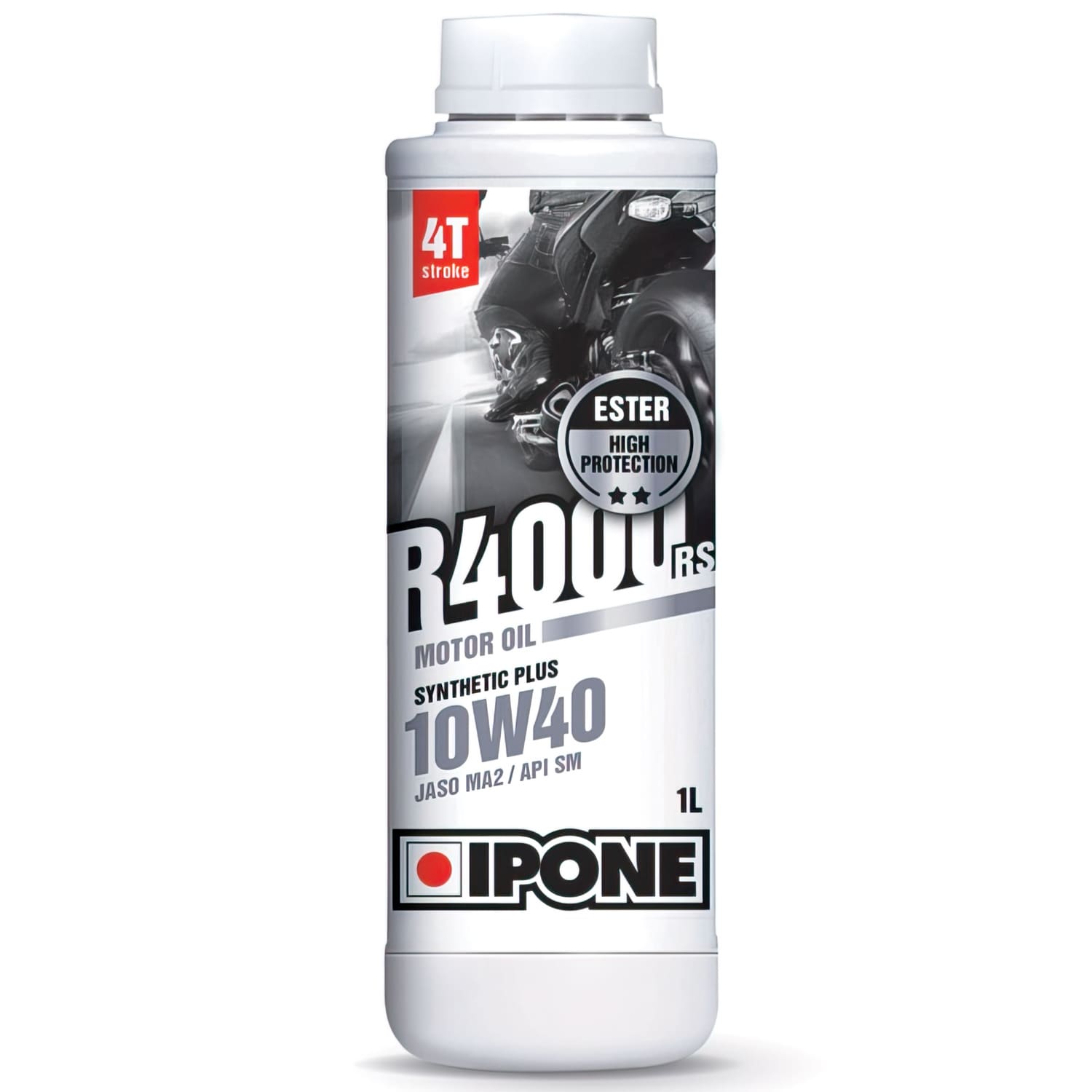 IP-R4000RS-10W40/1L 4-Stroke Engine Oil 10W40 Ipone R4000 RS Semi-Synthetic 1L