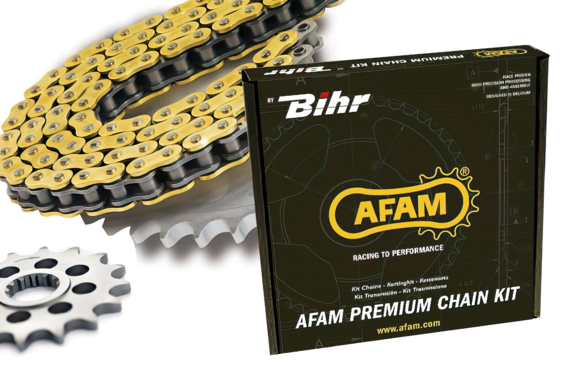 48012999 Afam 415 Type F chain kit (ultra-light self-cleaning crown) KTM SX 50