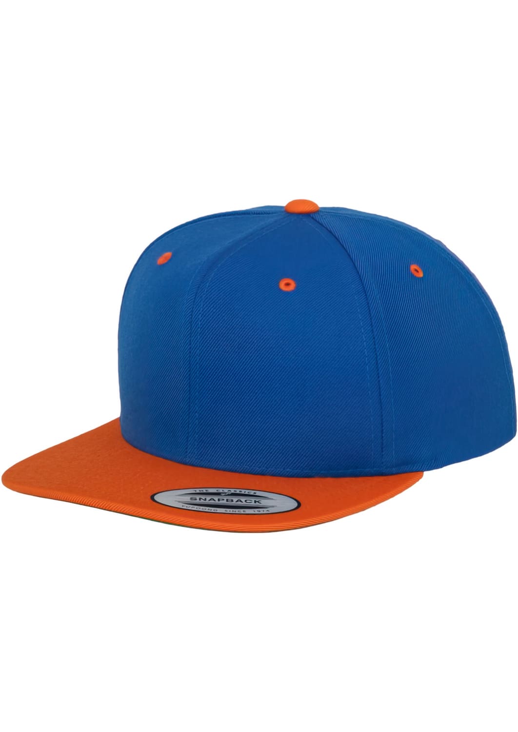 FF-6089MT-00600-0050 Classic 2-Tone Flexfit Snapback Cap Blue/Orange