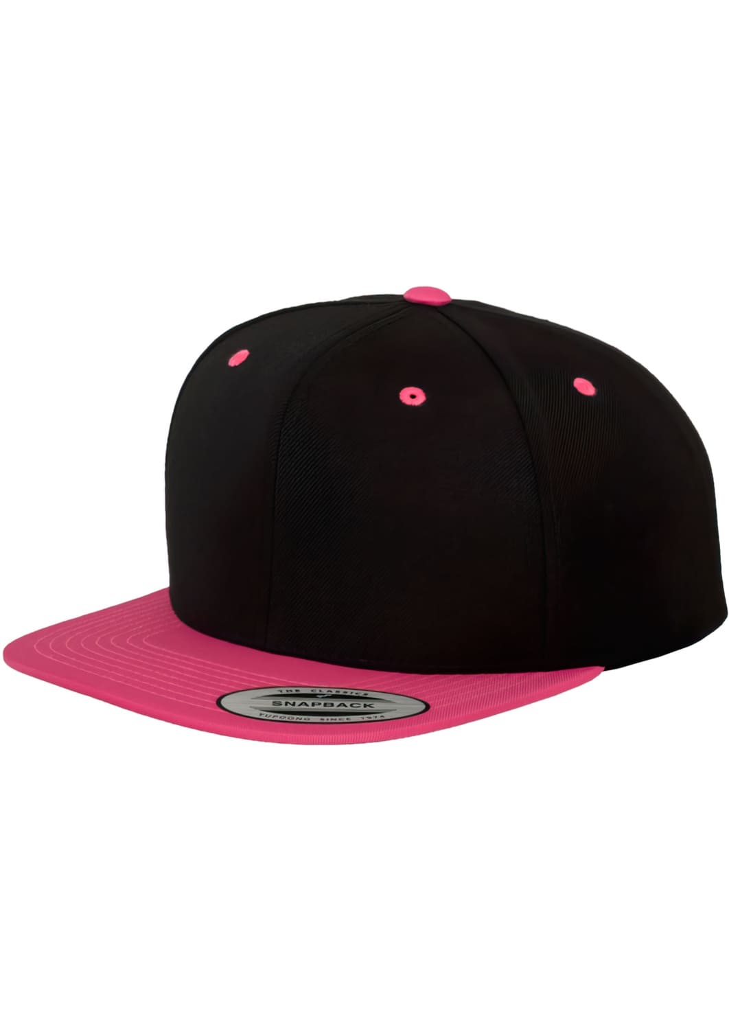 FF-6089MT-00486-0050 Classic 2-Tone Flexfit snapback cap black/neon pink