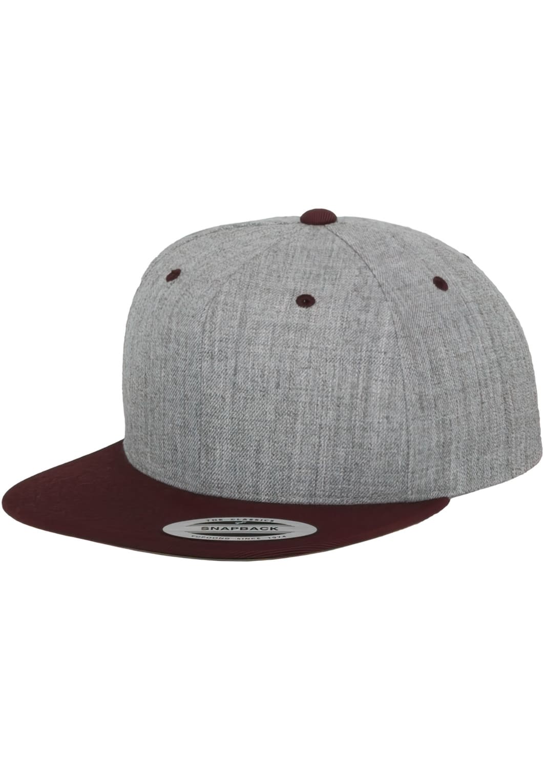 FF-6089MT-00592-0050 Classic 2-Tone Flexfit Snapback Cap Grey/Brown