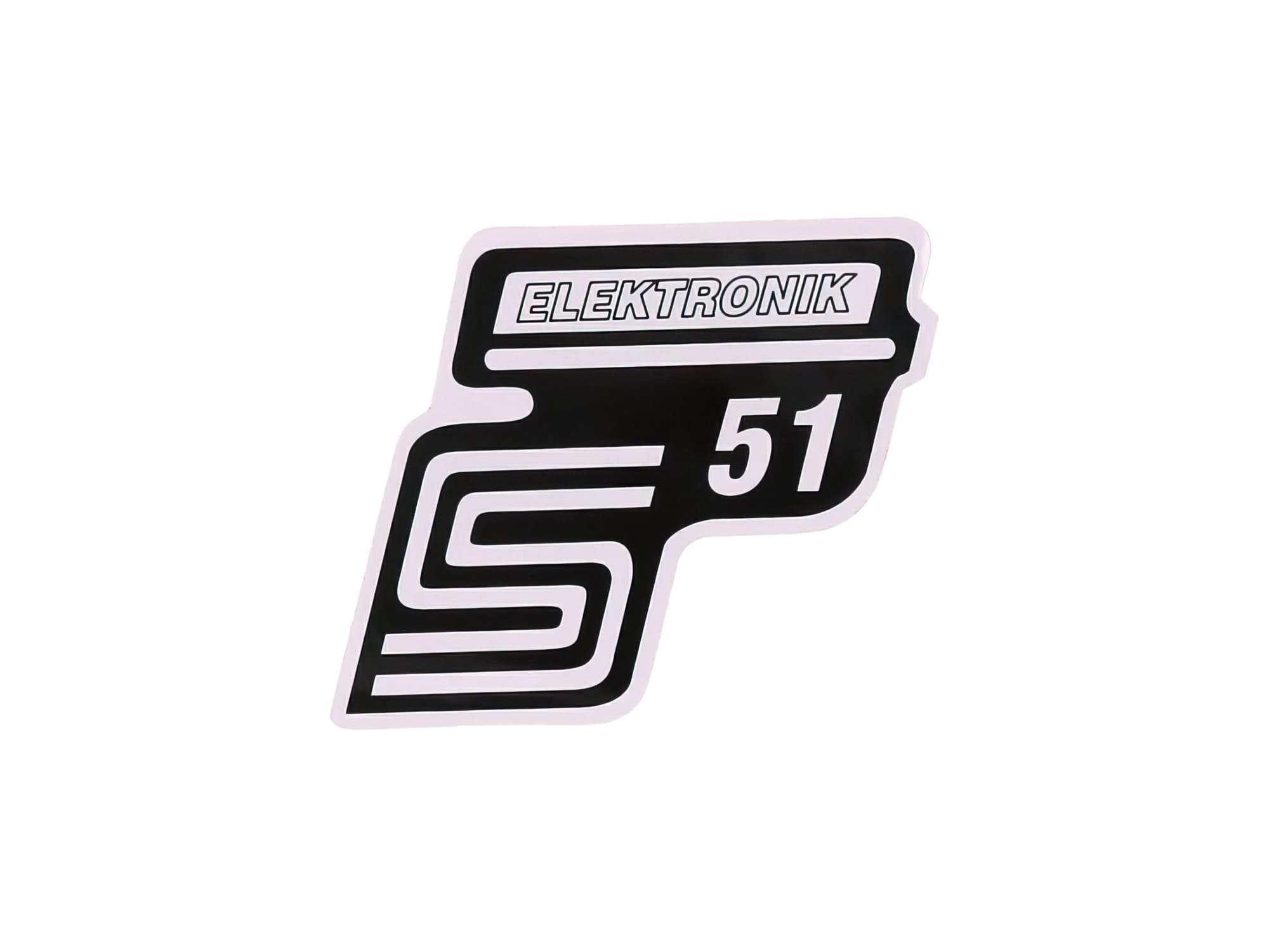 MOF-41984 Sticker S51 Elektronik white Simson S51