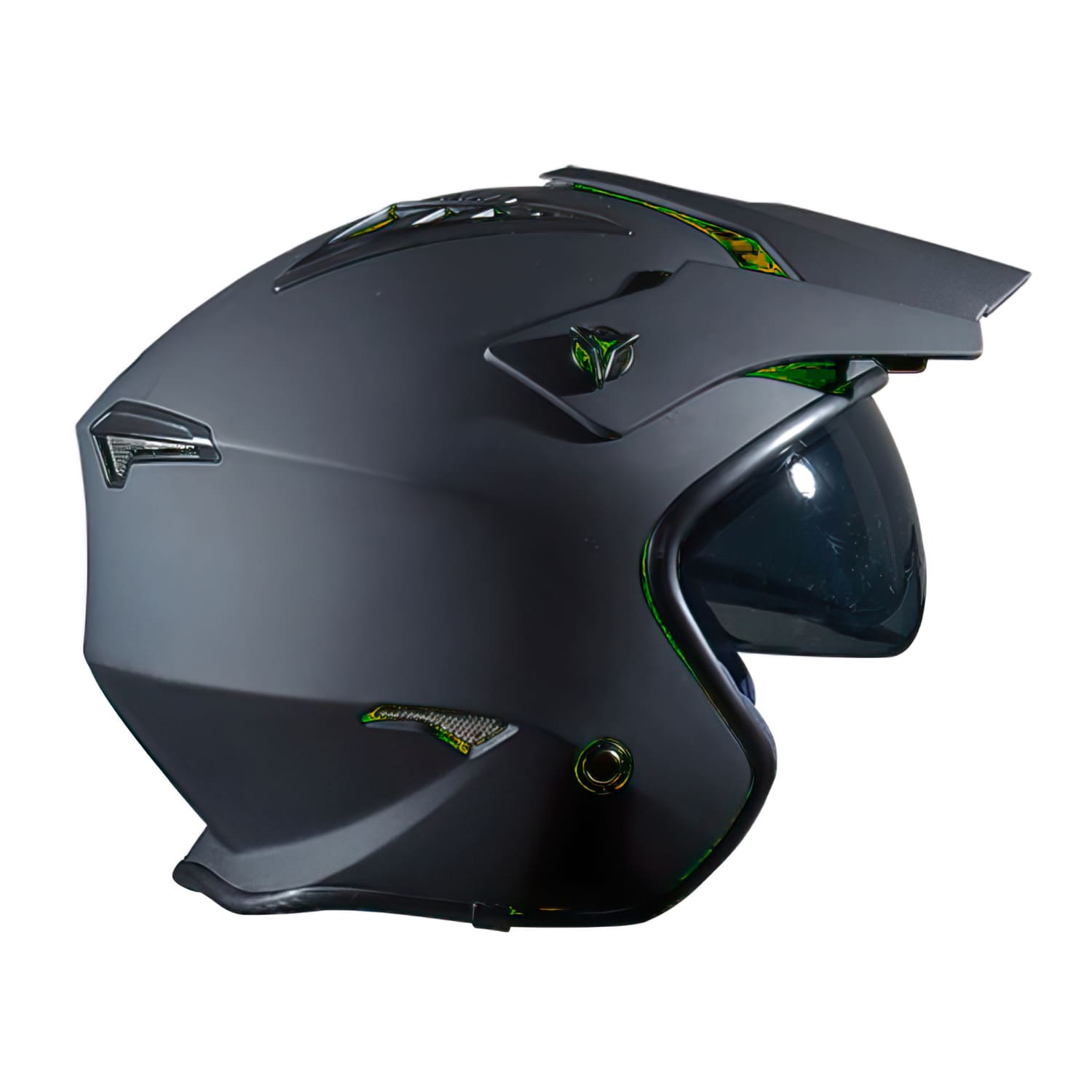 CGN498319 Casco Jet Trendy T-001 Path nero opaco XL