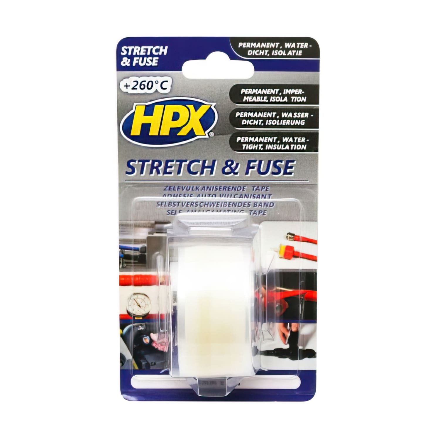 HPX-154829 HPX SI2503 Stretch and Fuse Waterproof Electrical Tape 25mm x 3m Clear