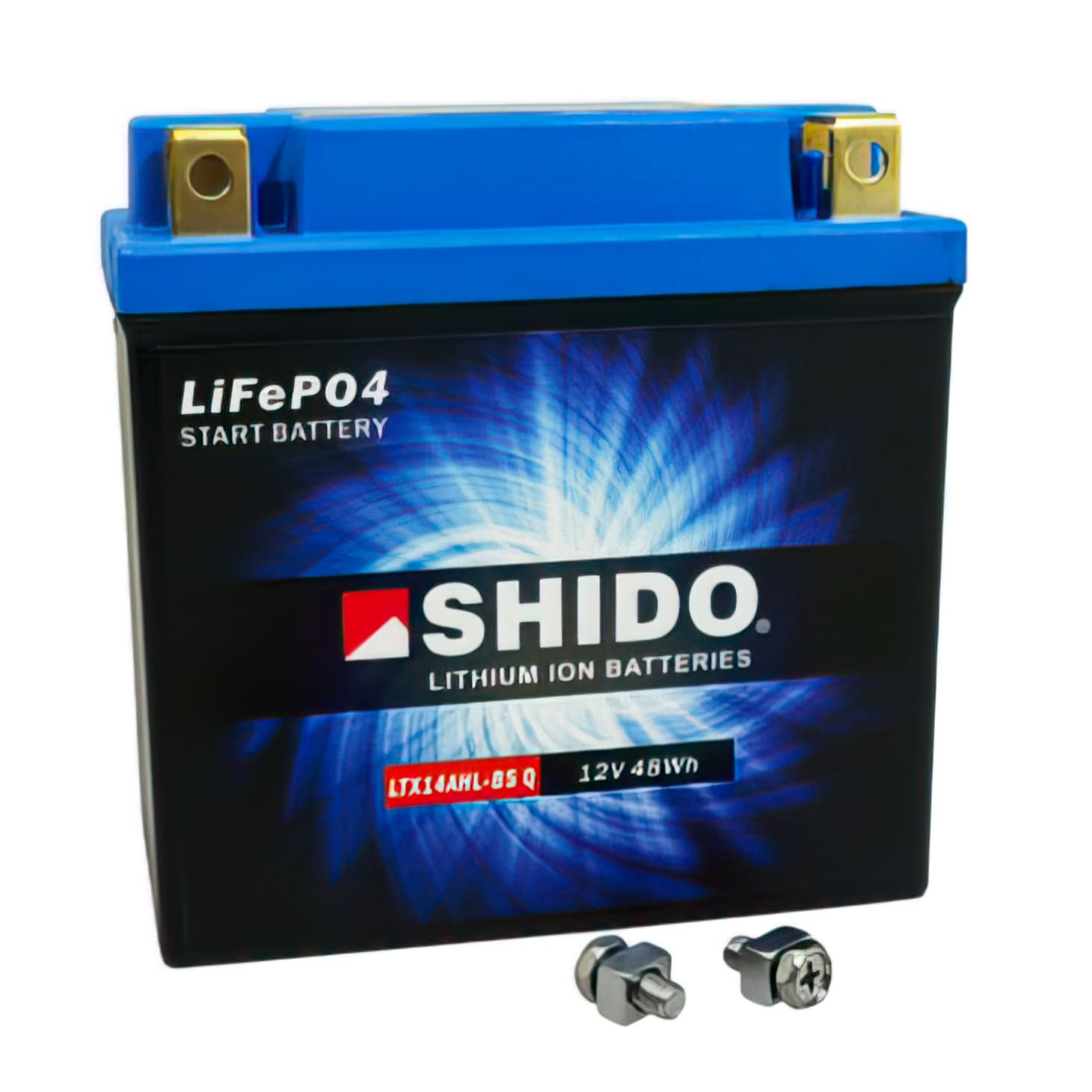 SHIDO-160285 Batteria Shido 12V 4 Ah LTX14-BS Lithium Ion pronto per l'installazione