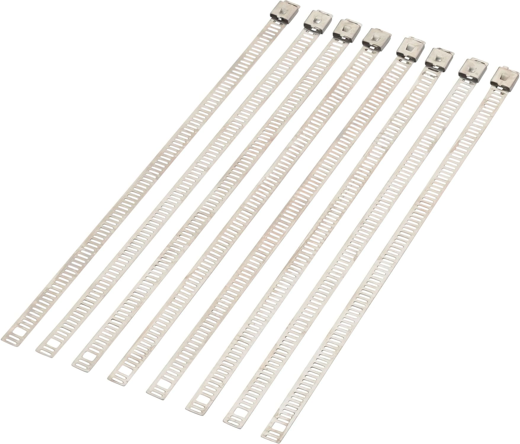 MR21200642 Cable ties x8 grooved 20cm stainless steel