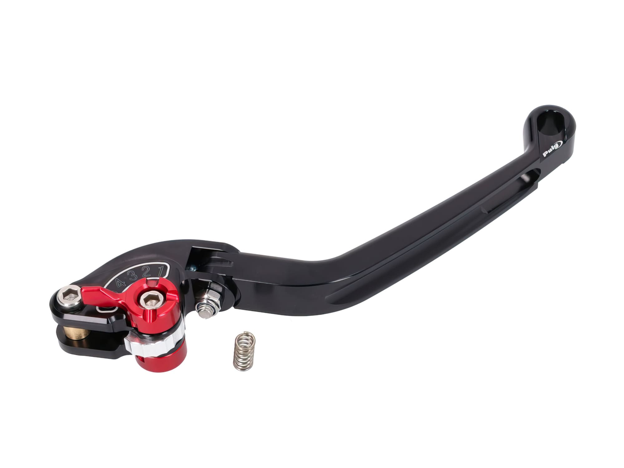 PUI160-NR Puig 2.0 Adjustable Folding Front Brake Lever Black/Red