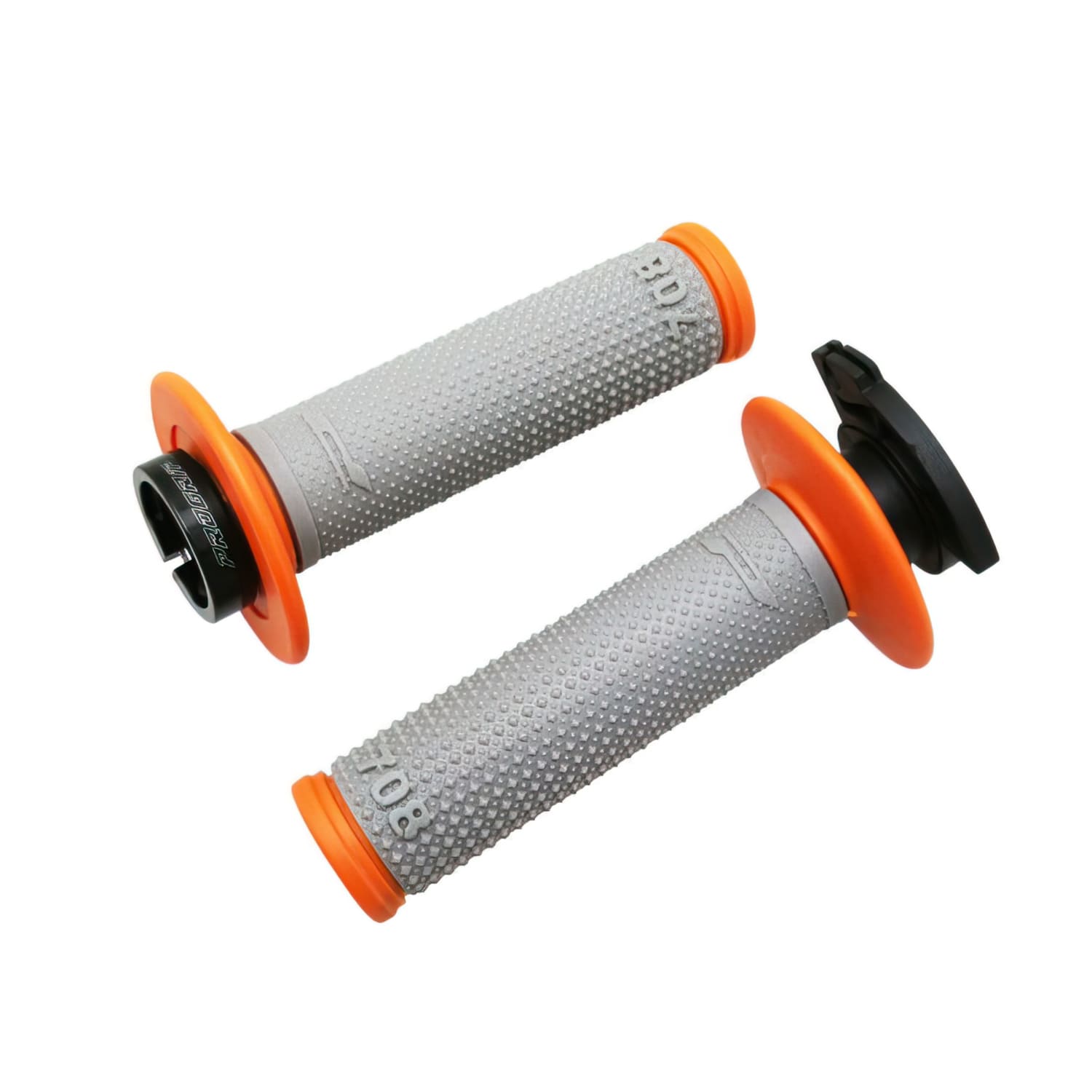 PG708-LO-151658 ProGrip 708 lock-on grips with 5 throttle controls grey/orange