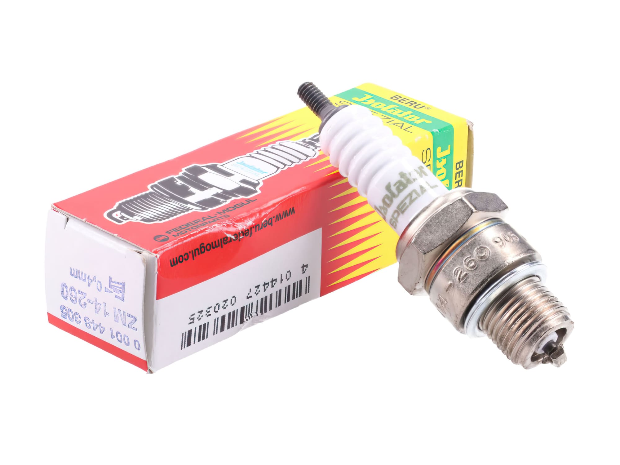 MOF-40916 Spark plug M14-260 insulator Spezial Simson