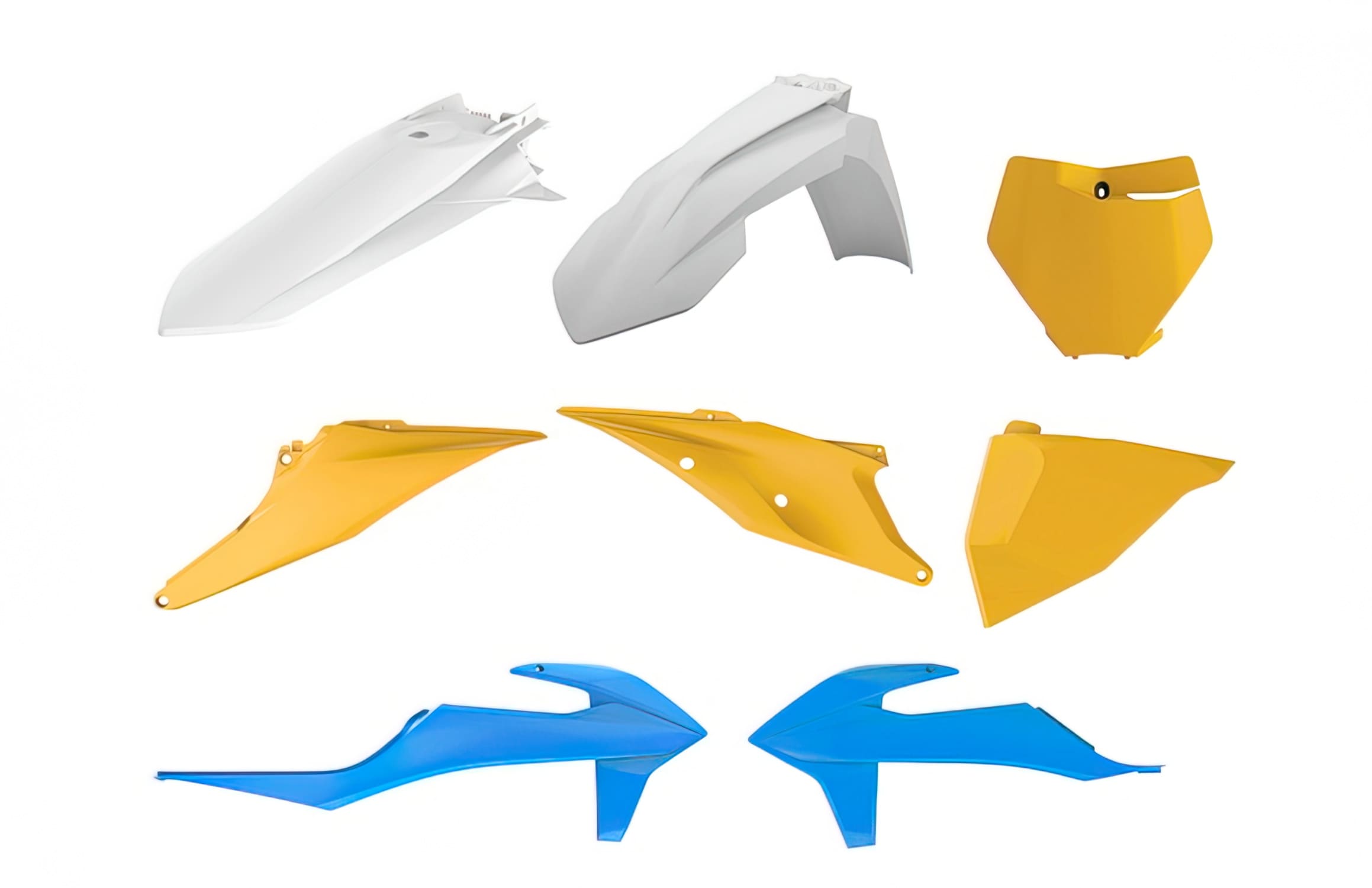 POL-90841 Polisport Vintage Edition Fairing Kit blue / yellow KTM SX / SX-F