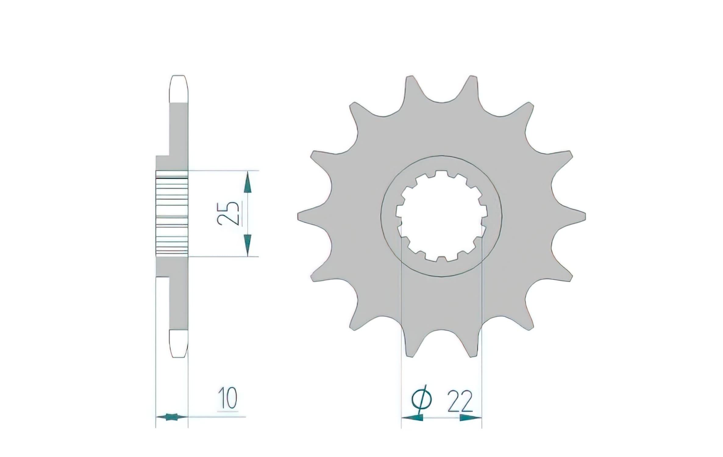 1075501001 Afam Z14 XTX 660 Sprocket