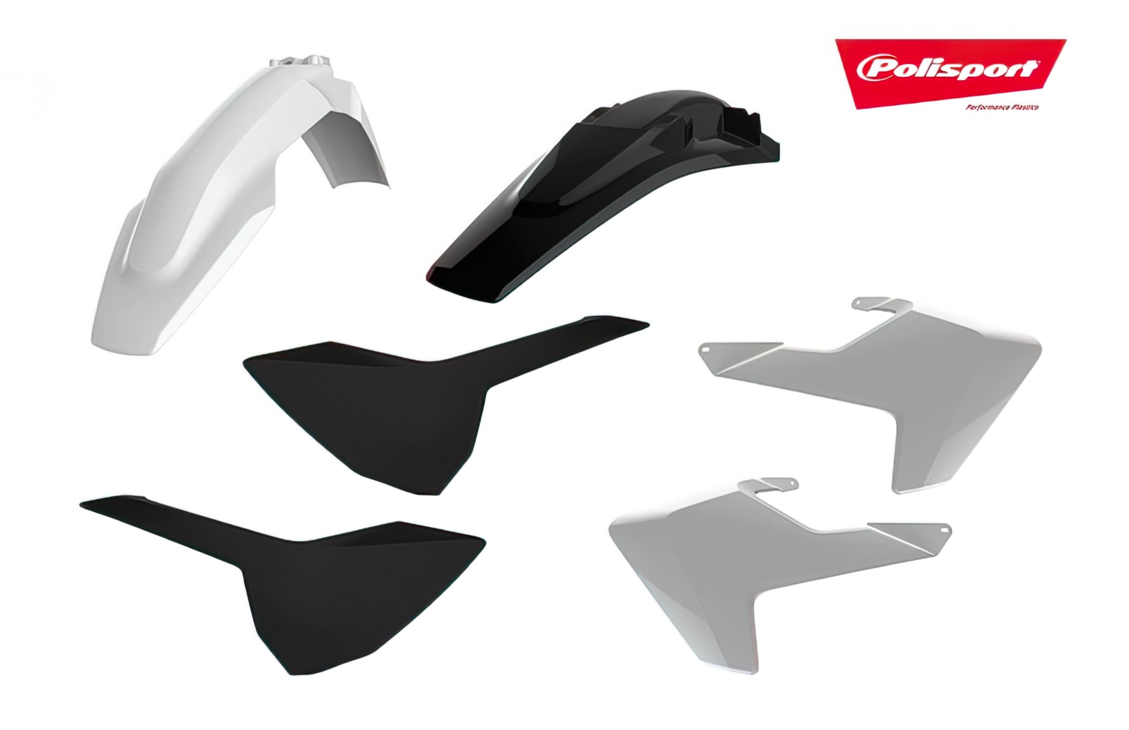 POL-90829 Polisport Fairing Kit Husqvarna FC / TC / FE / TE white / black