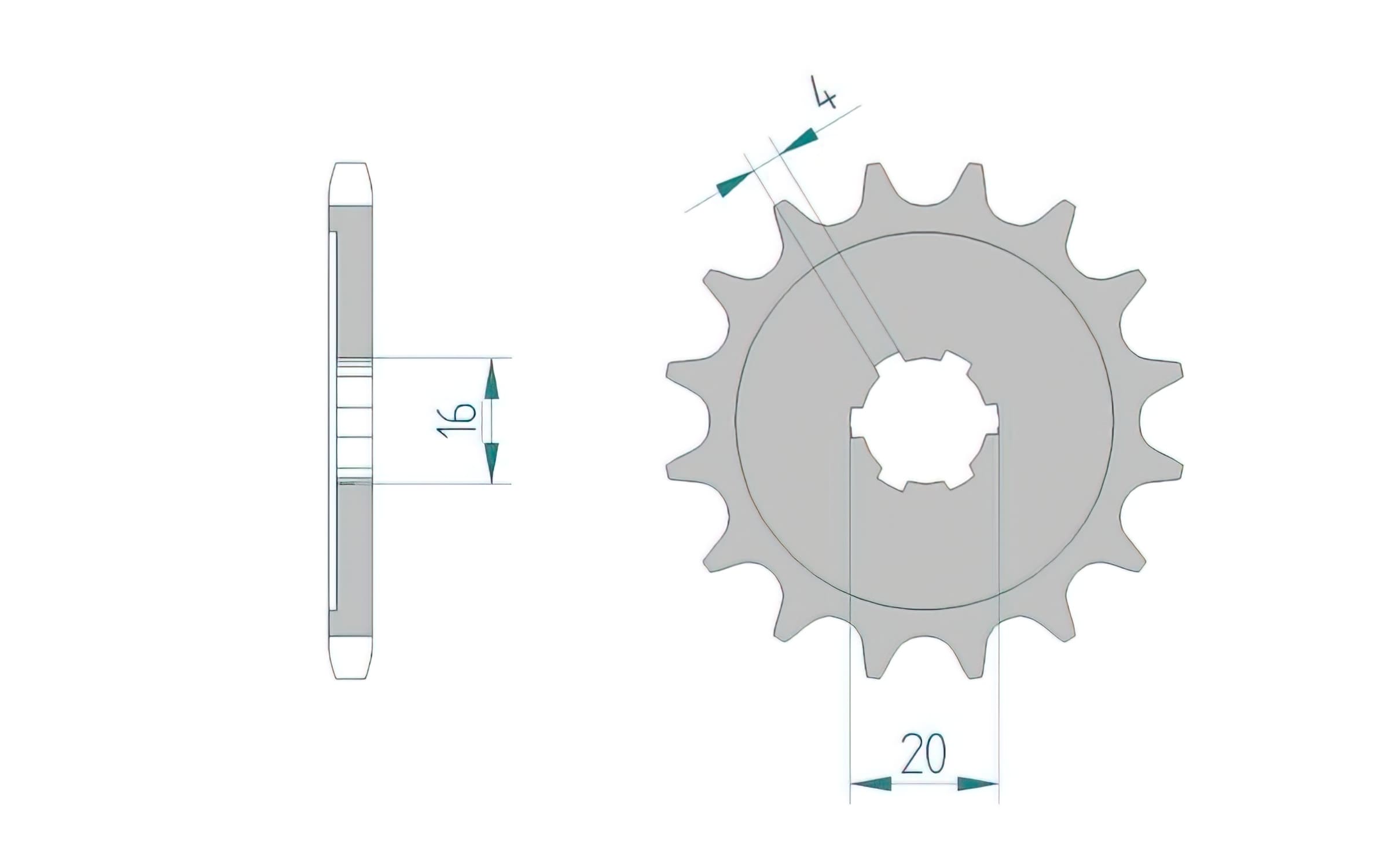 1076131001 Sprocket 428 Afam Z13 KX 80 / 85