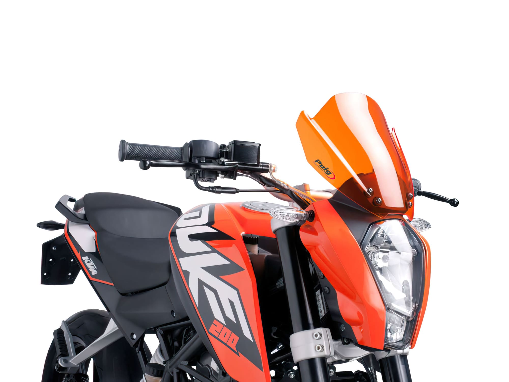 PUI6275T Parabrezza Puig New Generation arancione KTM Duke 125 / 200 / 390 2011-16