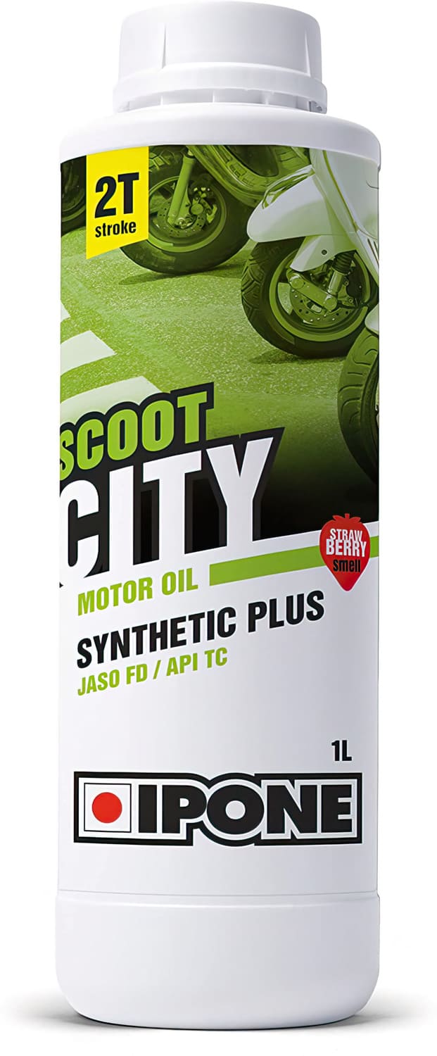 IP-SCOOTCITYF/1L Ipone Scoot City 2-stroke engine oil strawberry semi-synthetic 1L