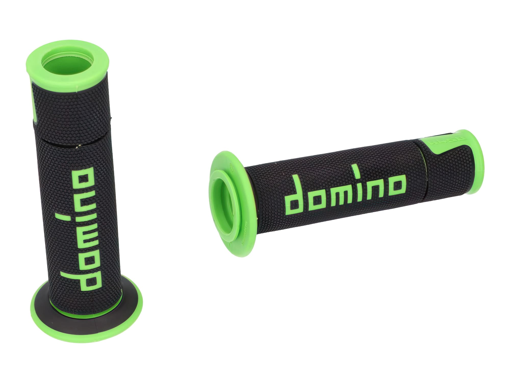 DOM39776RP Manopole Domino A450 On-Road Racing nero / verde (aperto)