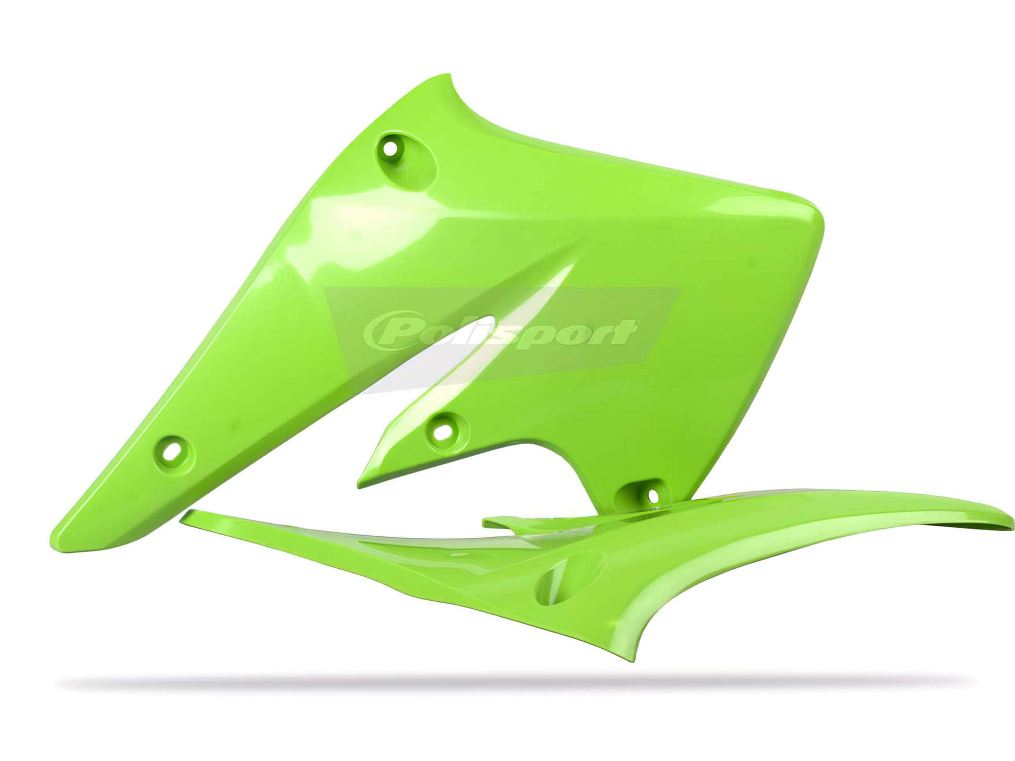 POL-8459600001 Polisport Green Front Side Fairing Kawasaki KXF 250