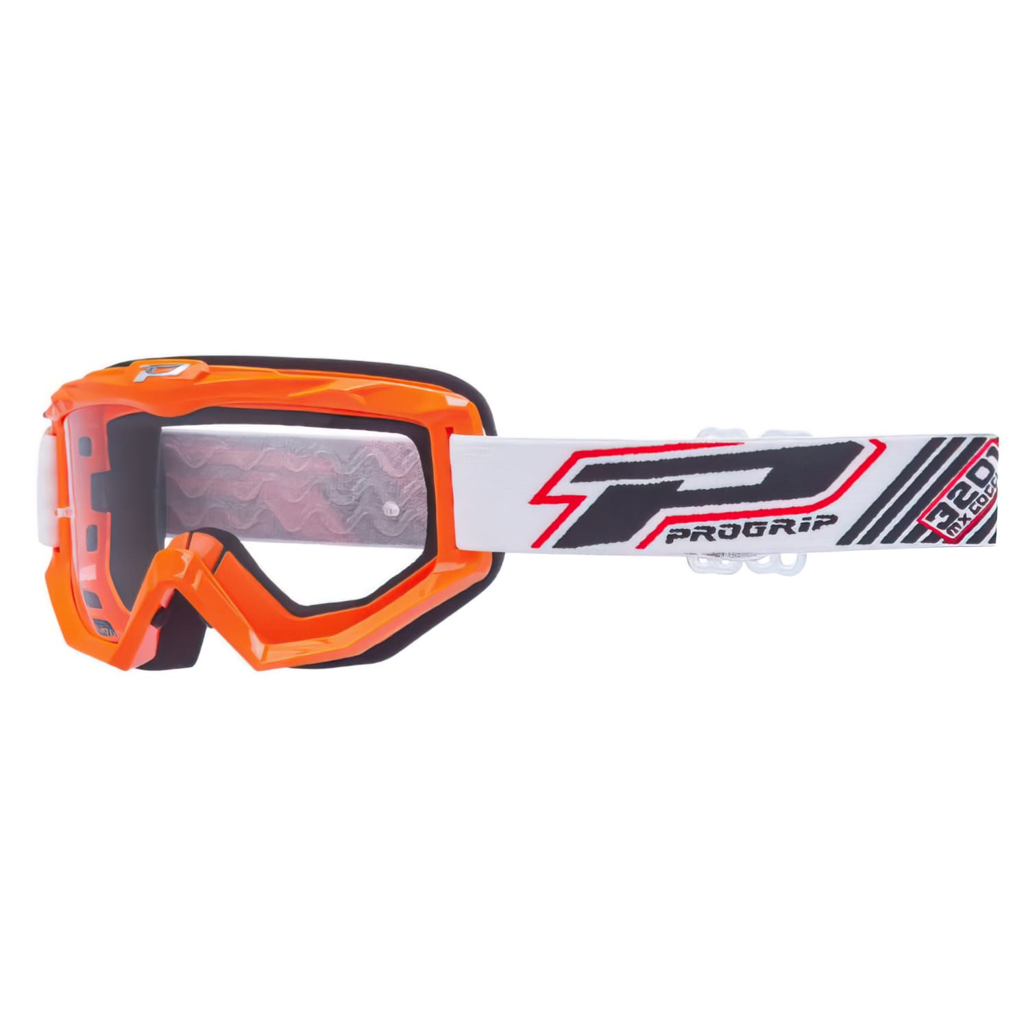 PG3201-30052 Maschera cross ProGrip 3201 trasparente arancione