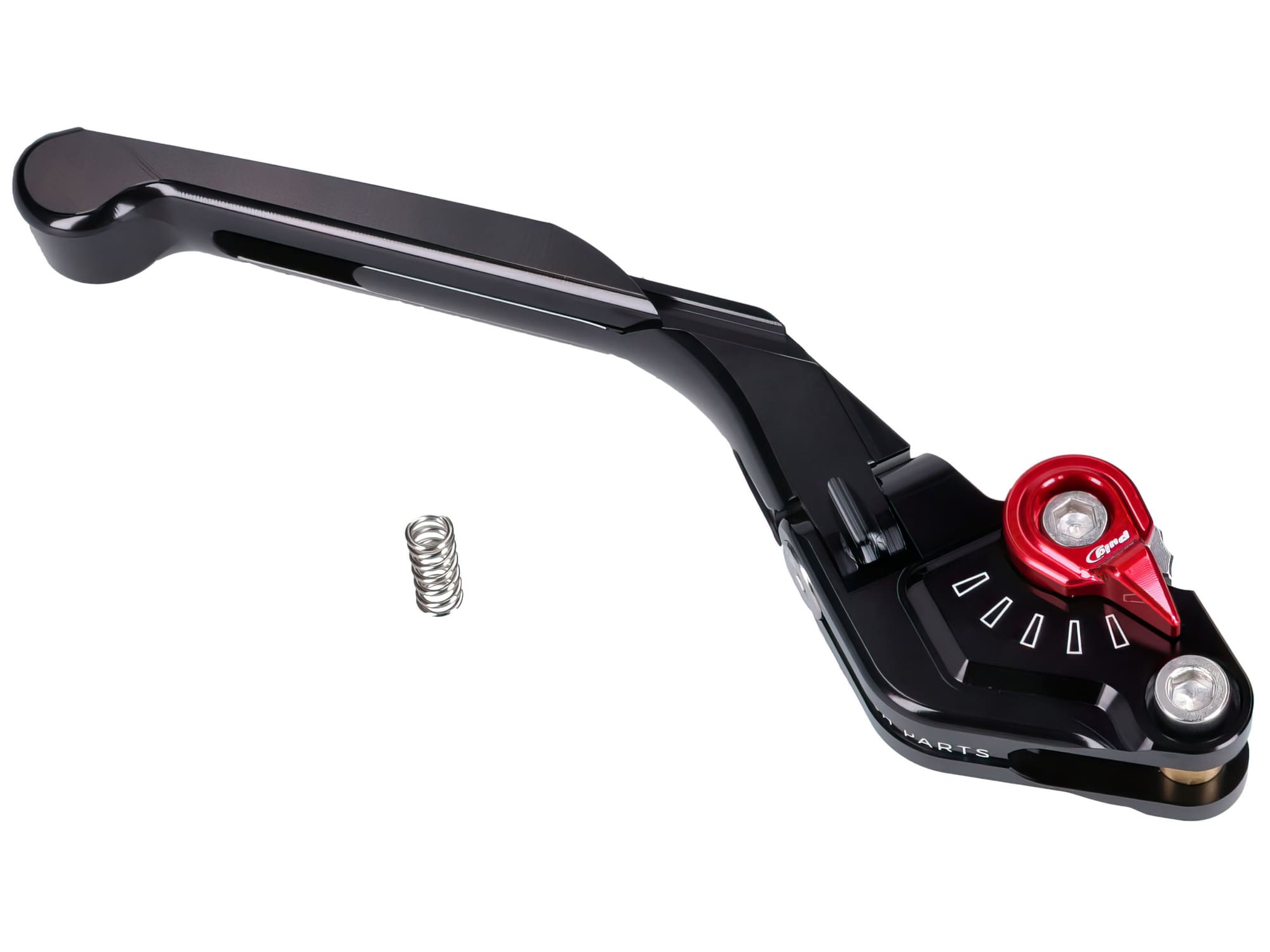 PUI14-NNR Puig 3.0 Adjustable Folding Extendable Front Brake Lever Black / Red