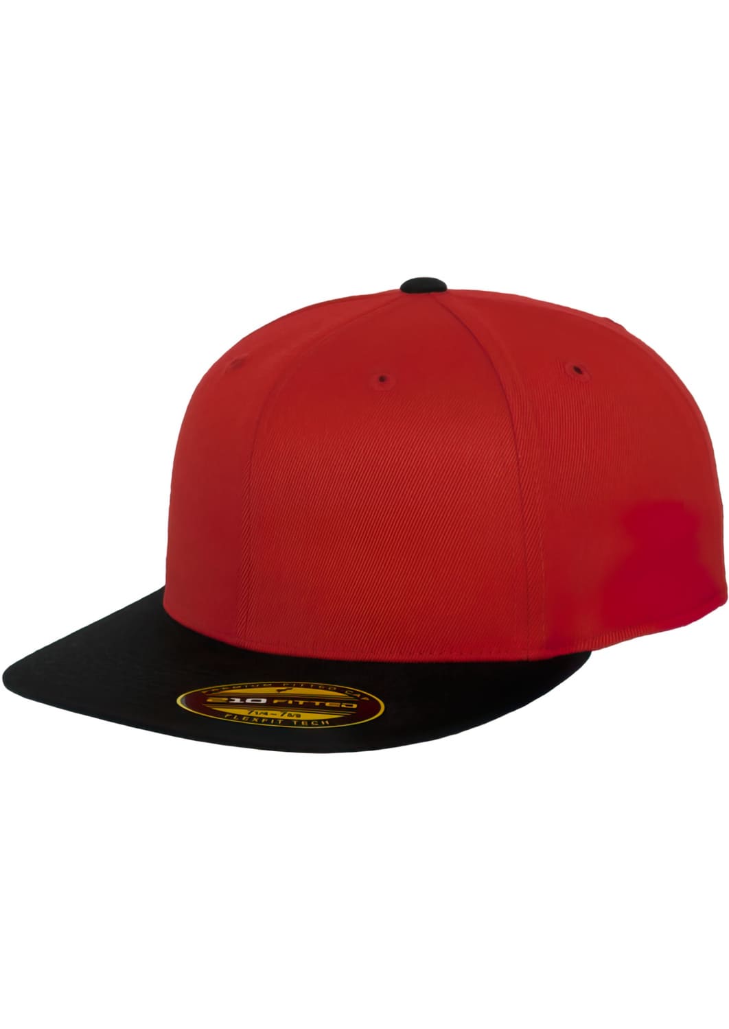 FF-6210T-00200-0067 Premium Fitted 210 Flexfit 2-Tone Snapback Cap Red/Black L/XL