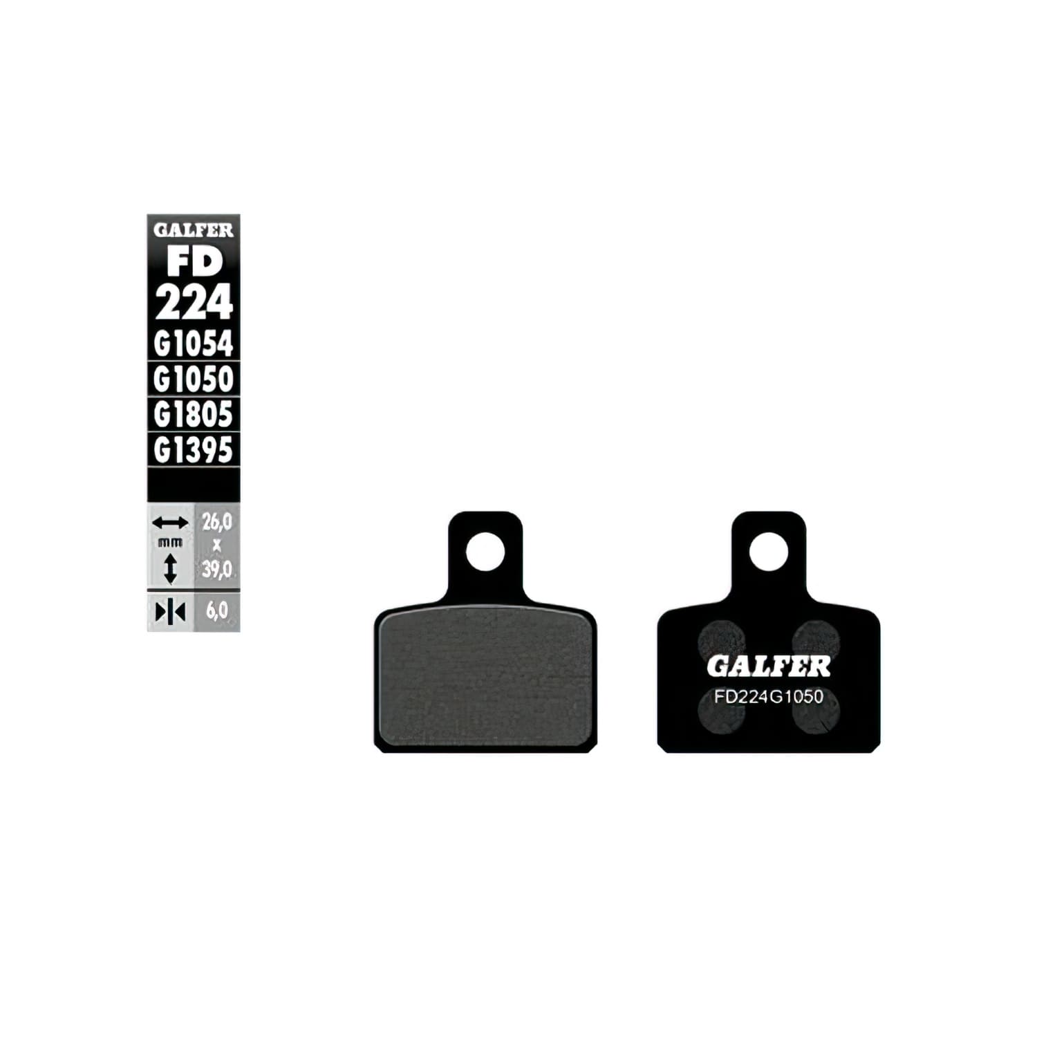 GLFD224G1050 Brake pads Galfer semi-metallic Scooter Metrakit / Polini Mini moto