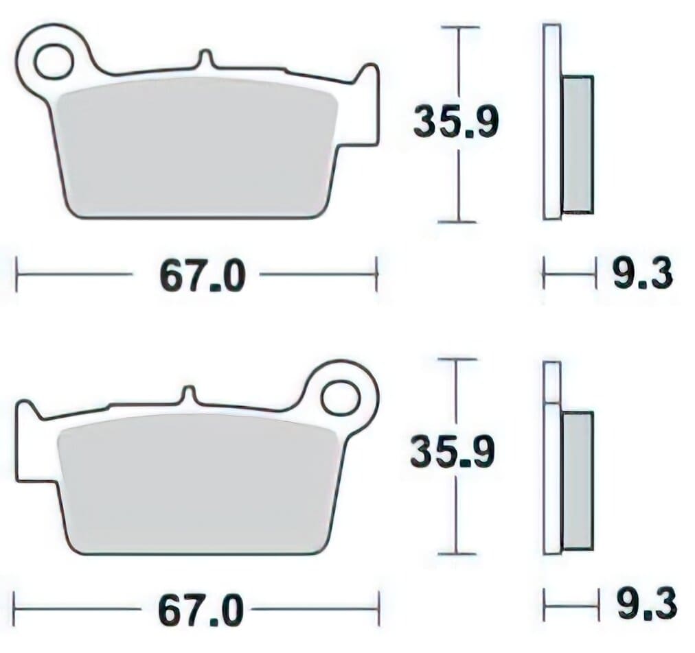 BRA-890CM46 Pastiglie freno Braking 890CM 46