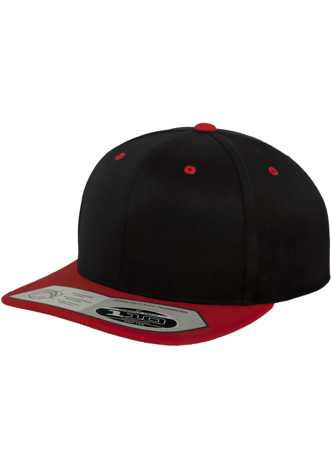 FF-110-00044-0050 Fitted 110 Flexfit Snapback Cap Black/Red