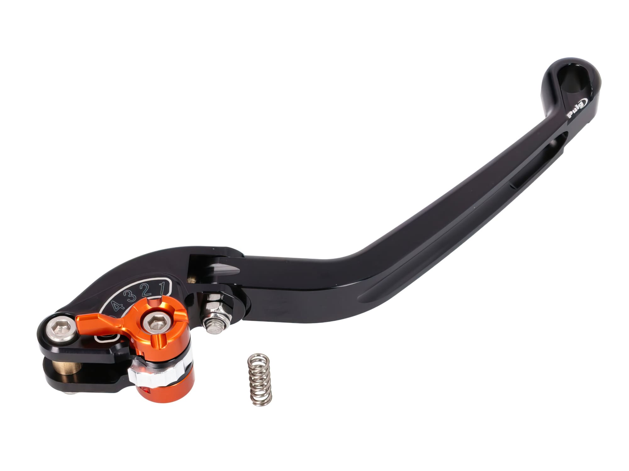 PUI160-NT Puig 2.0 Adjustable Folding Front Brake Lever Black/Orange