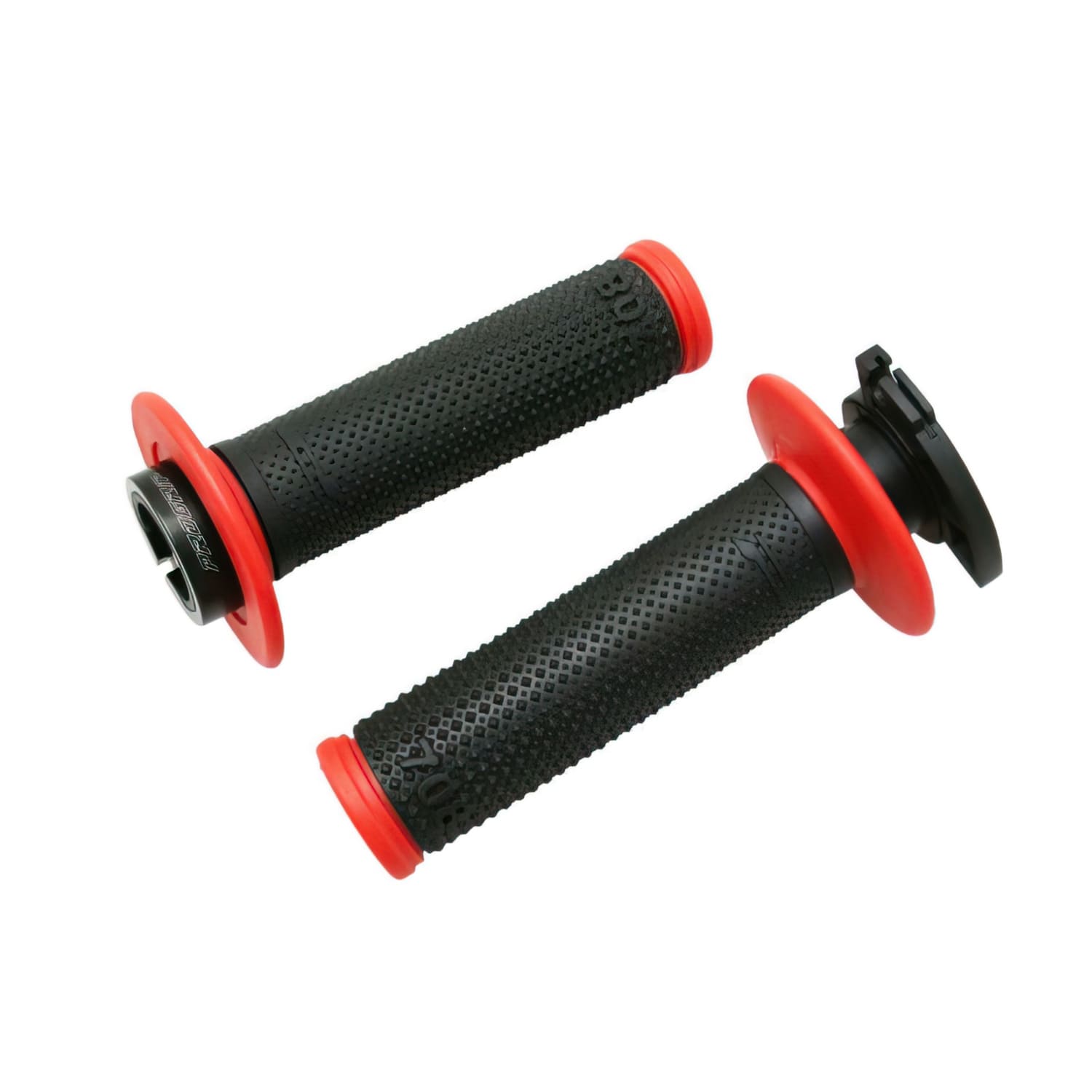 PG708-LO-151656 ProGrip 708 lock-on grips with 5 throttle controls red/black