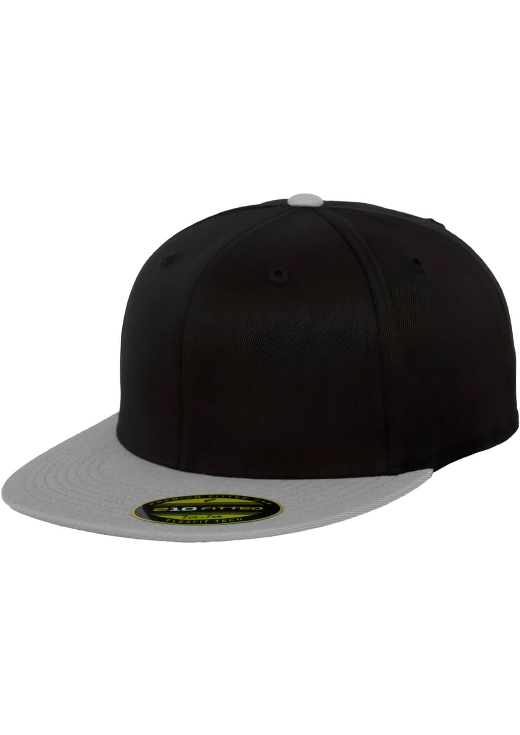 FF-6210T-00029-0067 Premium Fitted 210 Flexfit 2-Tone Snapback Cap Black/Grey L/XL