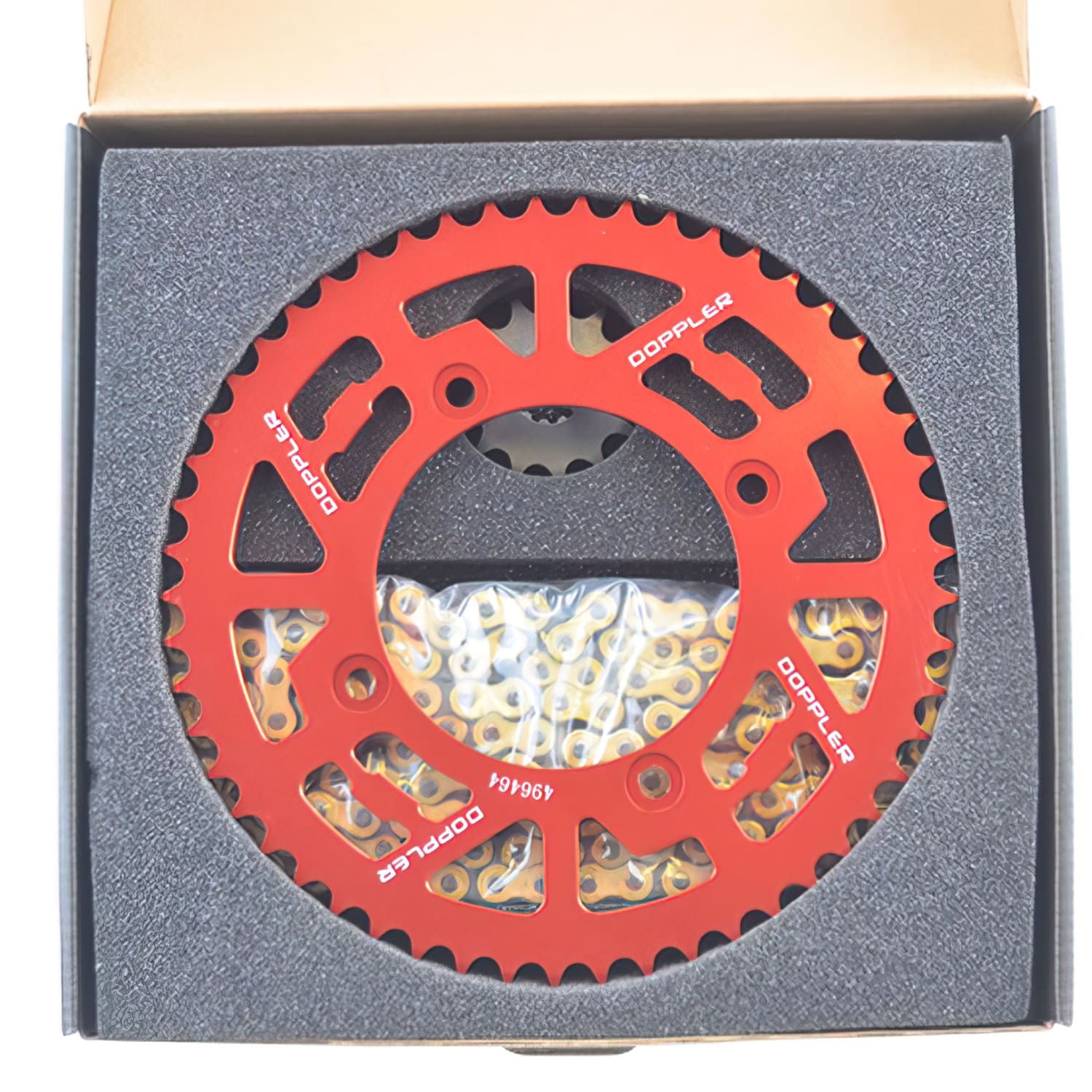 CGN504011 Red Aluminum Chain Kit 13x53 - 420 Doppler Beta RR