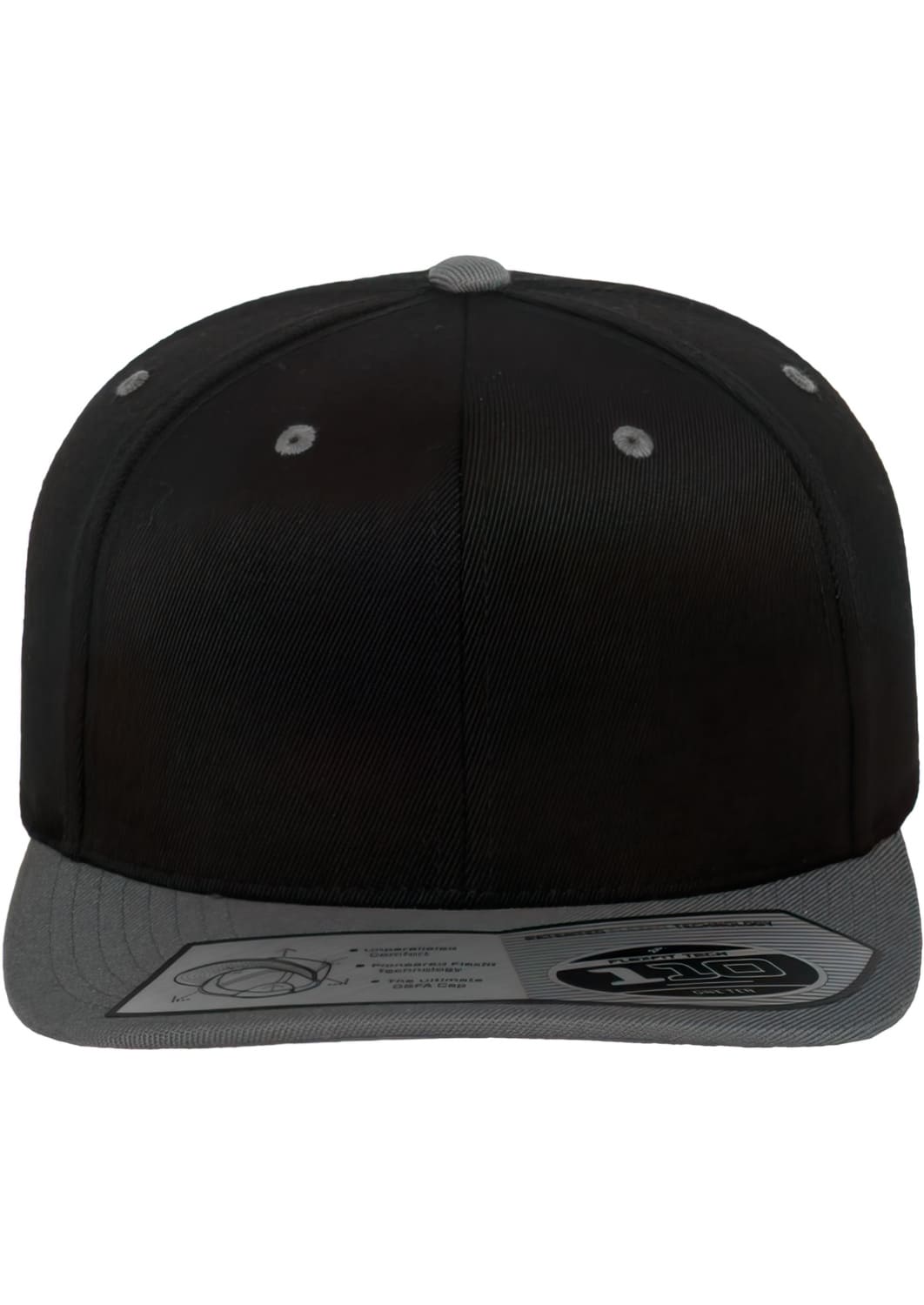 FF-110-00029-0050 Fitted 110 Flexfit Snapback Cap Black/Grey