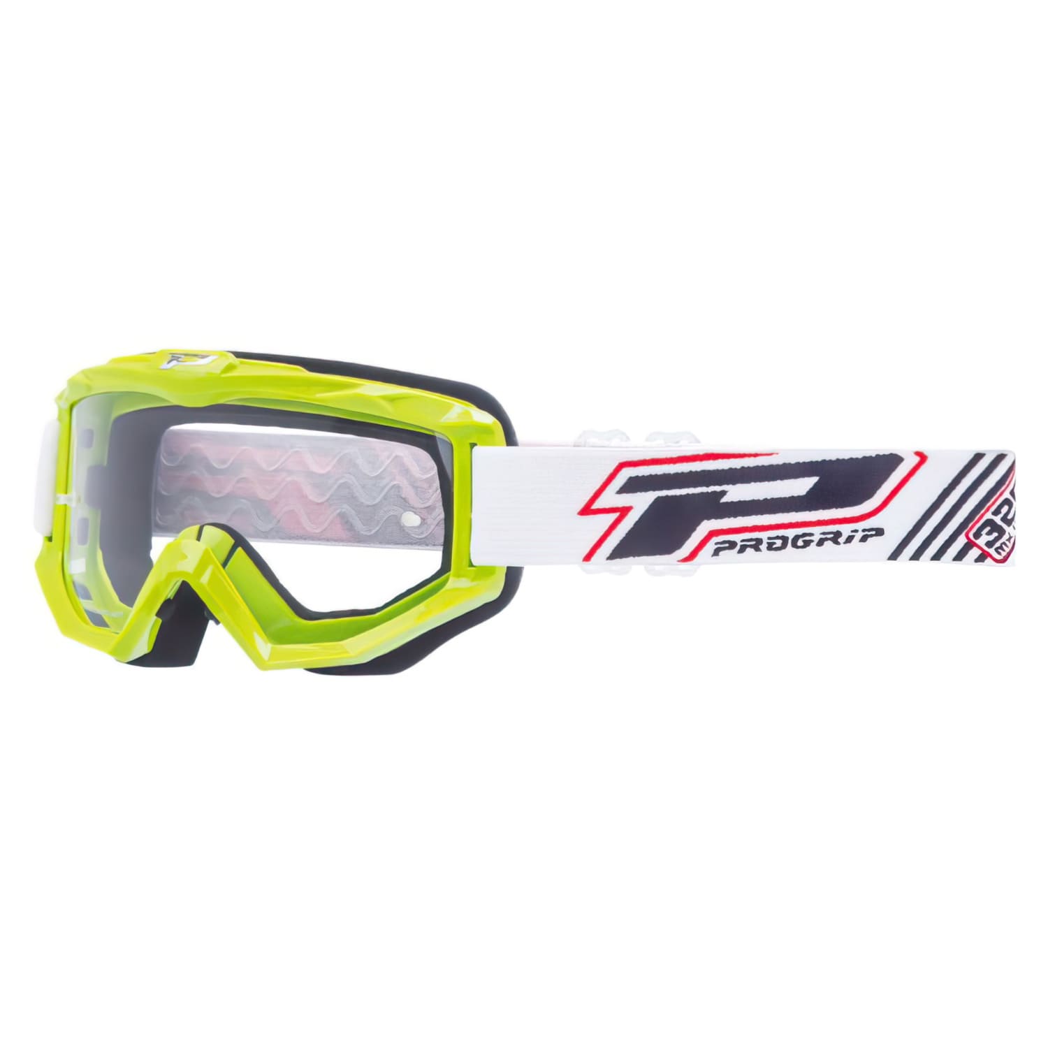 PG3201-30054 Maschera cross ProGrip 3201 trasparente verde