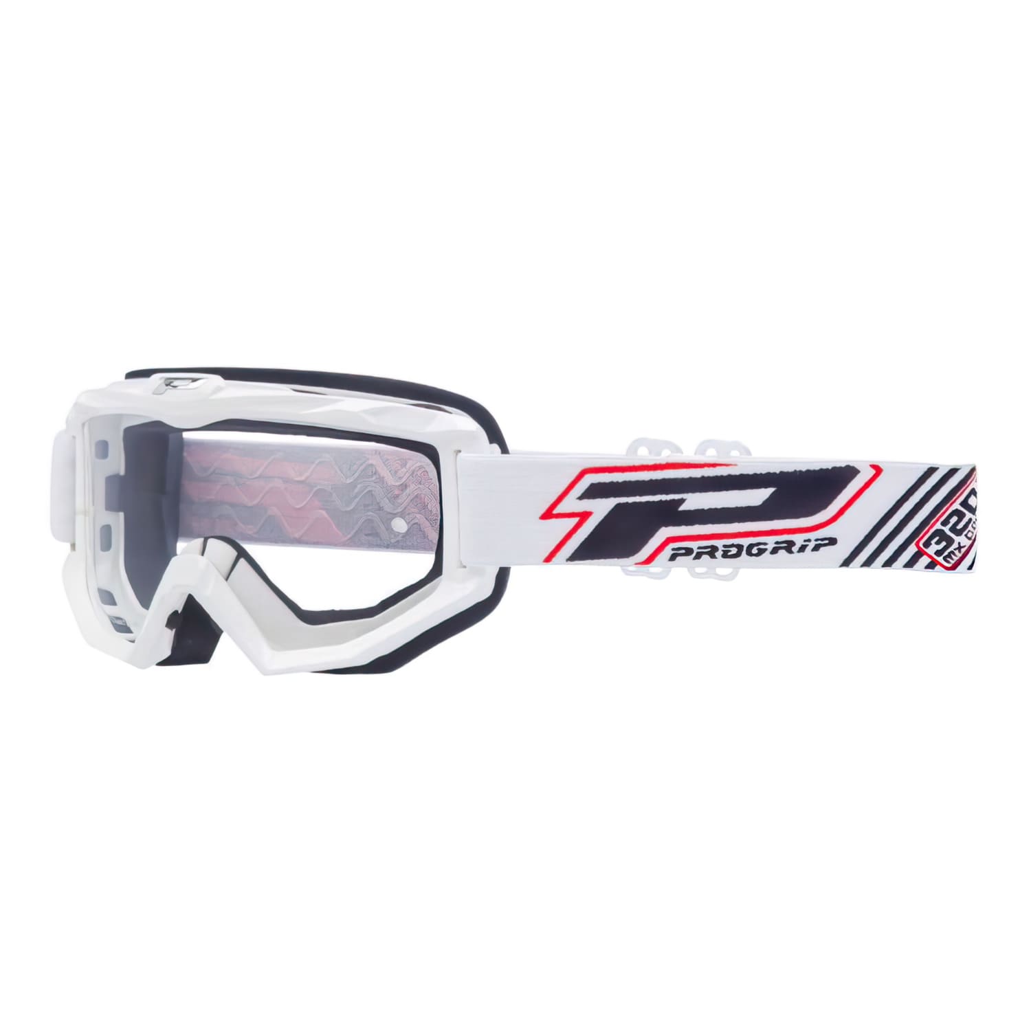 PG3201-30047 Maschera cross ProGrip 3201 trasparente bianco