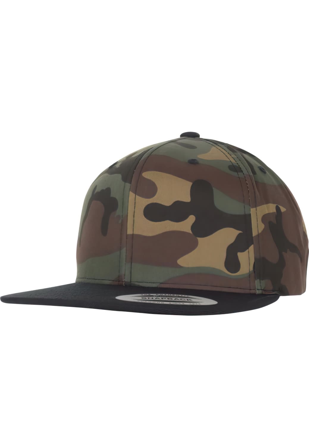 FF-6089TC-00931-0050 Classic 2-Tone Flexfit Camo Snapback Cap Green Camo/Black