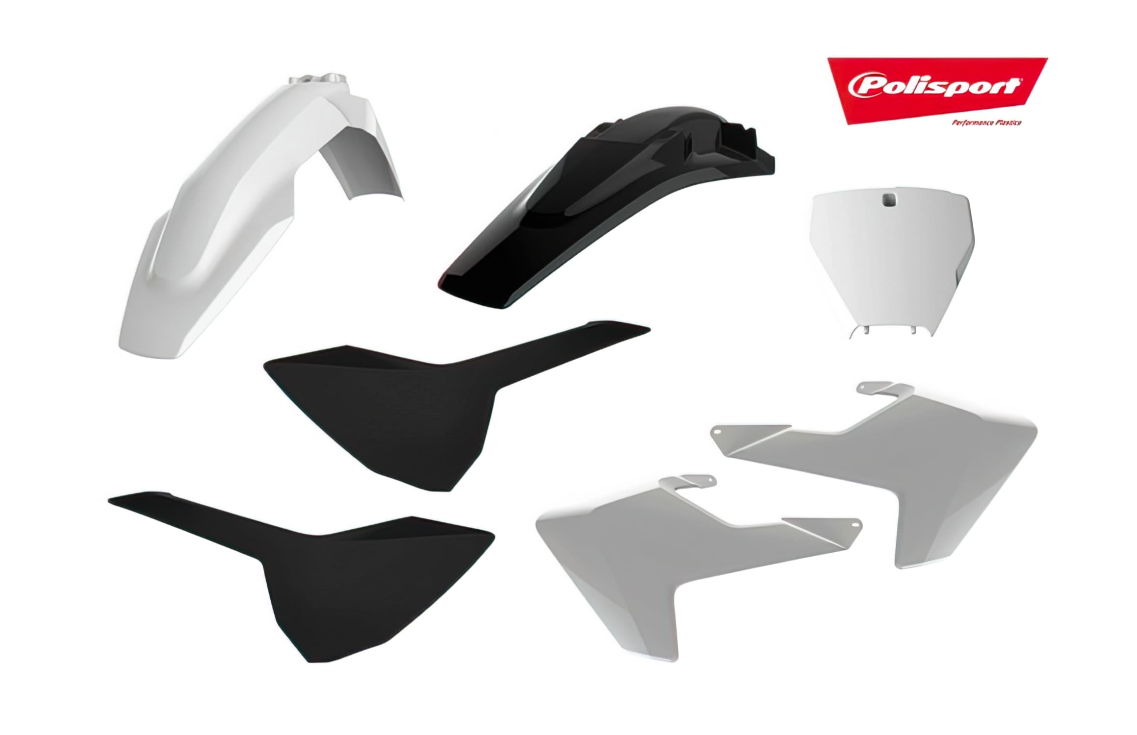 POL-90828 Polisport Fairing Kit White / Black Husqvarna TC / FC