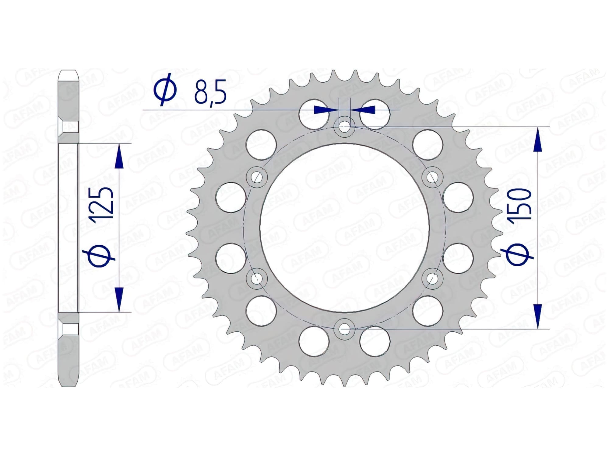 1074736007 Crown Afam aluminum Z40 KTM / Husqvarna