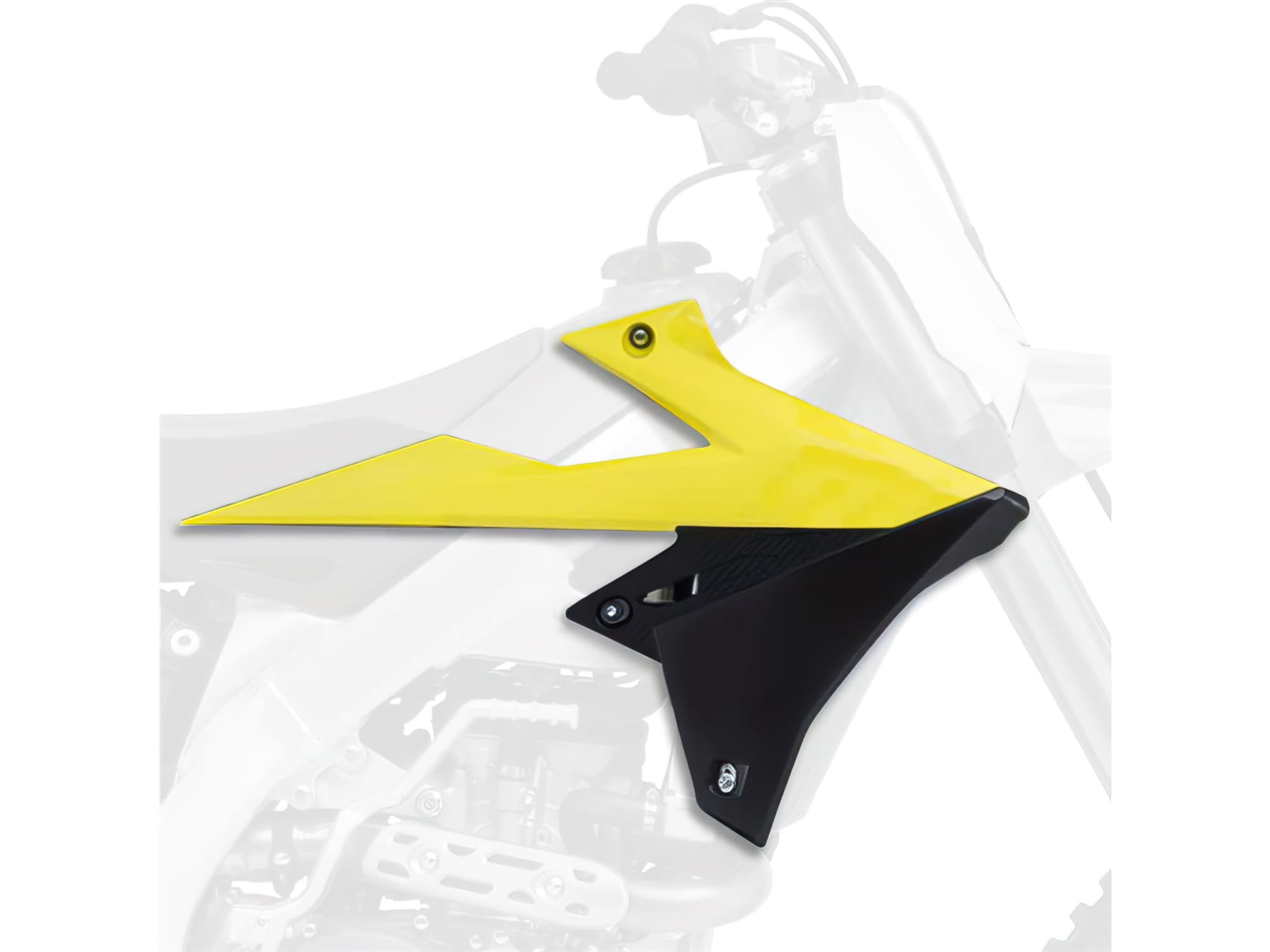 POL-8658100002 Polisport front side fairings original color 2018 yellow / black Suzuki RM-Z 450