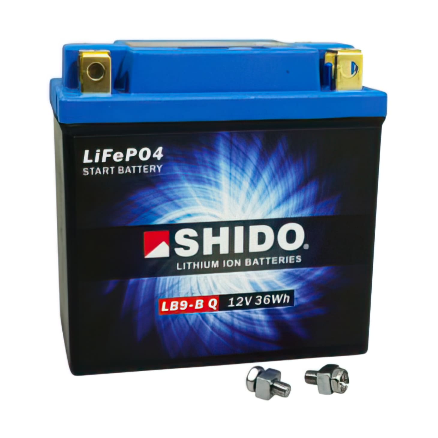 SHIDO-160281 Batteria Shido 12V 3 Ah LB9-B Lithium Ion pronto per l'installazione