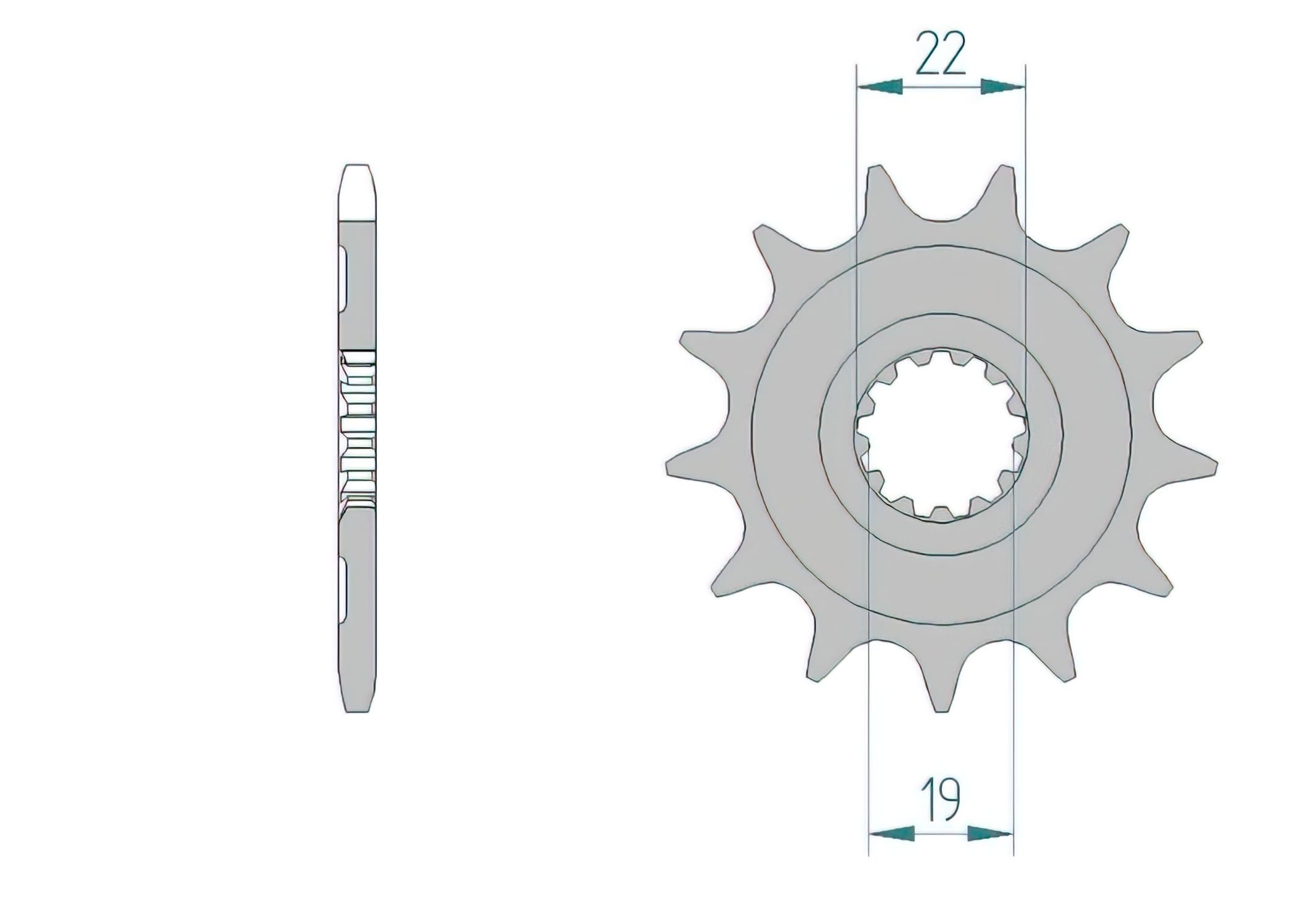 1077132002 Afam Z13 TC 250 sprocket