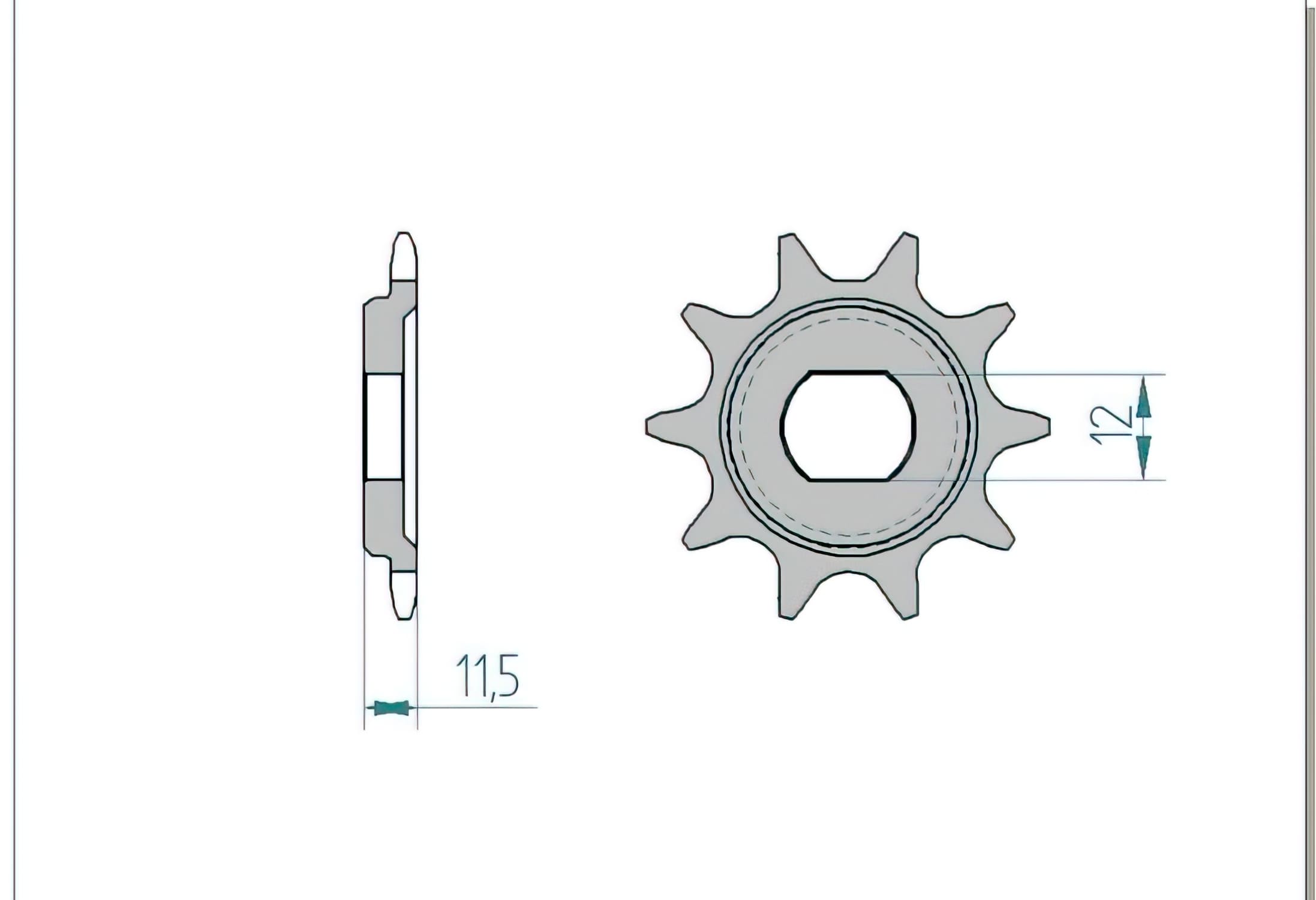 1077166001 Sprocket 420 Afam Z10 KTM 50