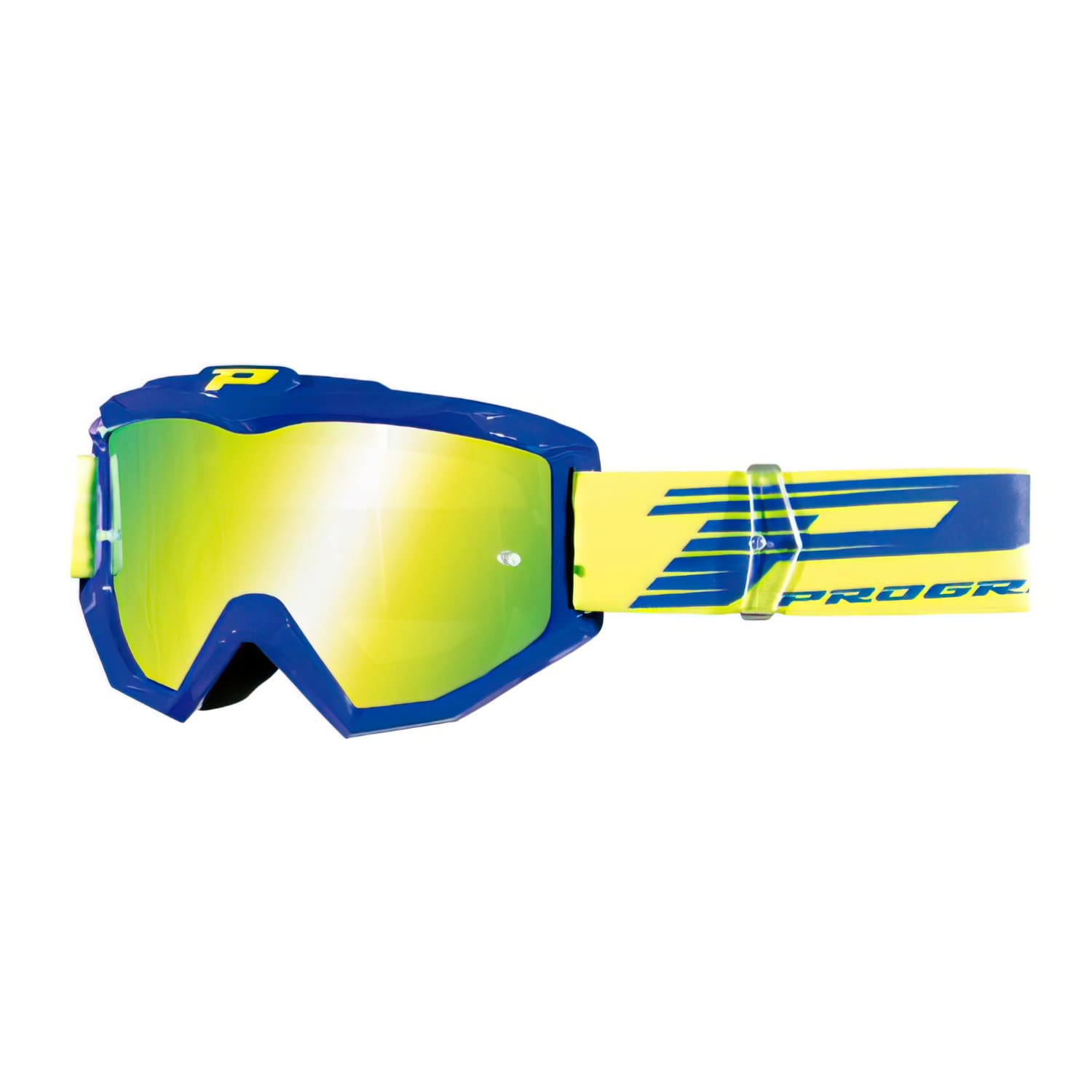 PG3201-FL-149863 Maschera cross ProGrip 3201 FL vetro specchiato giallo/blu