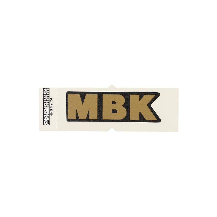 OE-MAL3C7F17370000 Adesivo 72 mm x 23 mm - ricambio originale MBK bronze