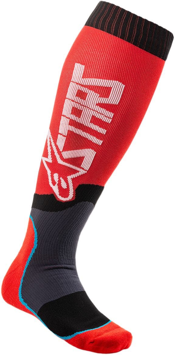 ALP34310537 Calze MX Alpinestars MX Plus 2 rosso / bianco L/XL