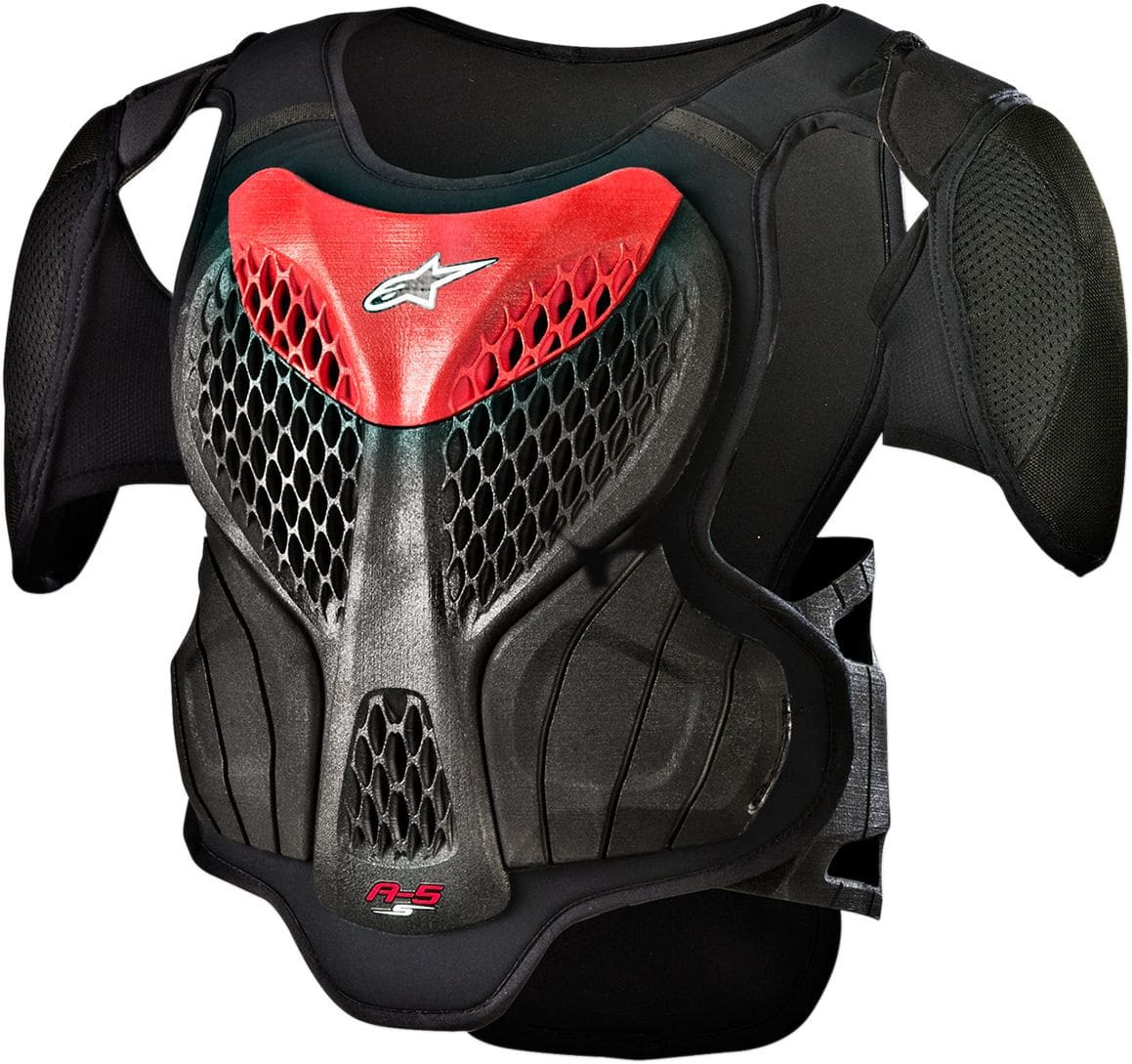 ALP27010837 Pettorina Alpinestars A-5 bambini nero / rosso L/XL