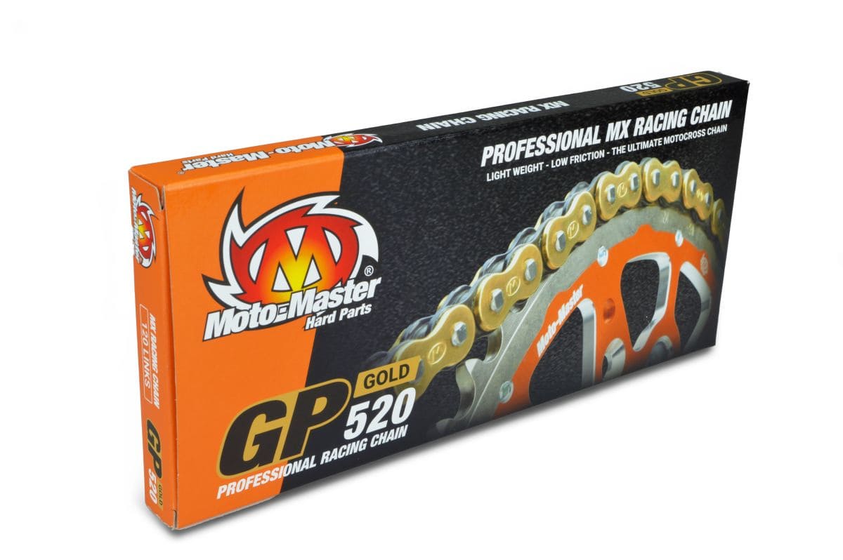 MMAST-12200451 Moto Master GP-520 GOLD chain 120 links (clip links)